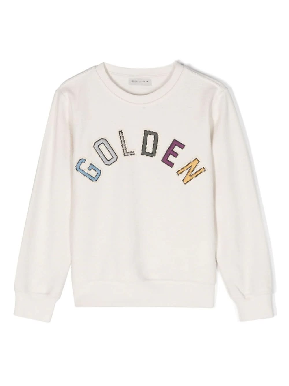 Shop Golden Goose Sweatshirt With Application In White