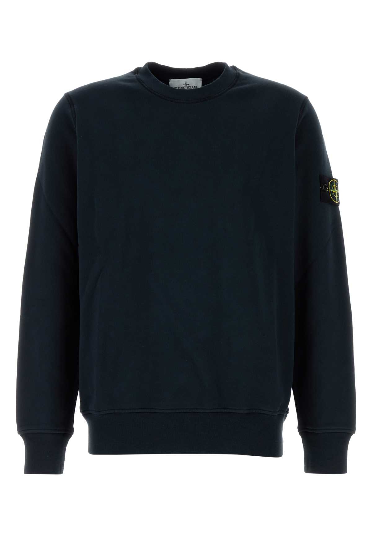 Midnight Blue Cotton Sweatshirt