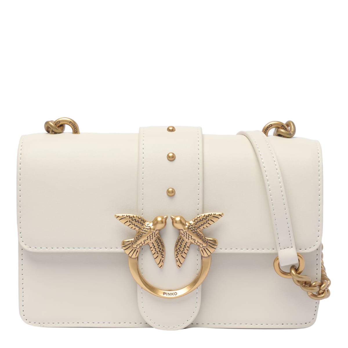 Shop Pinko Mini Love Bag One Simply In White