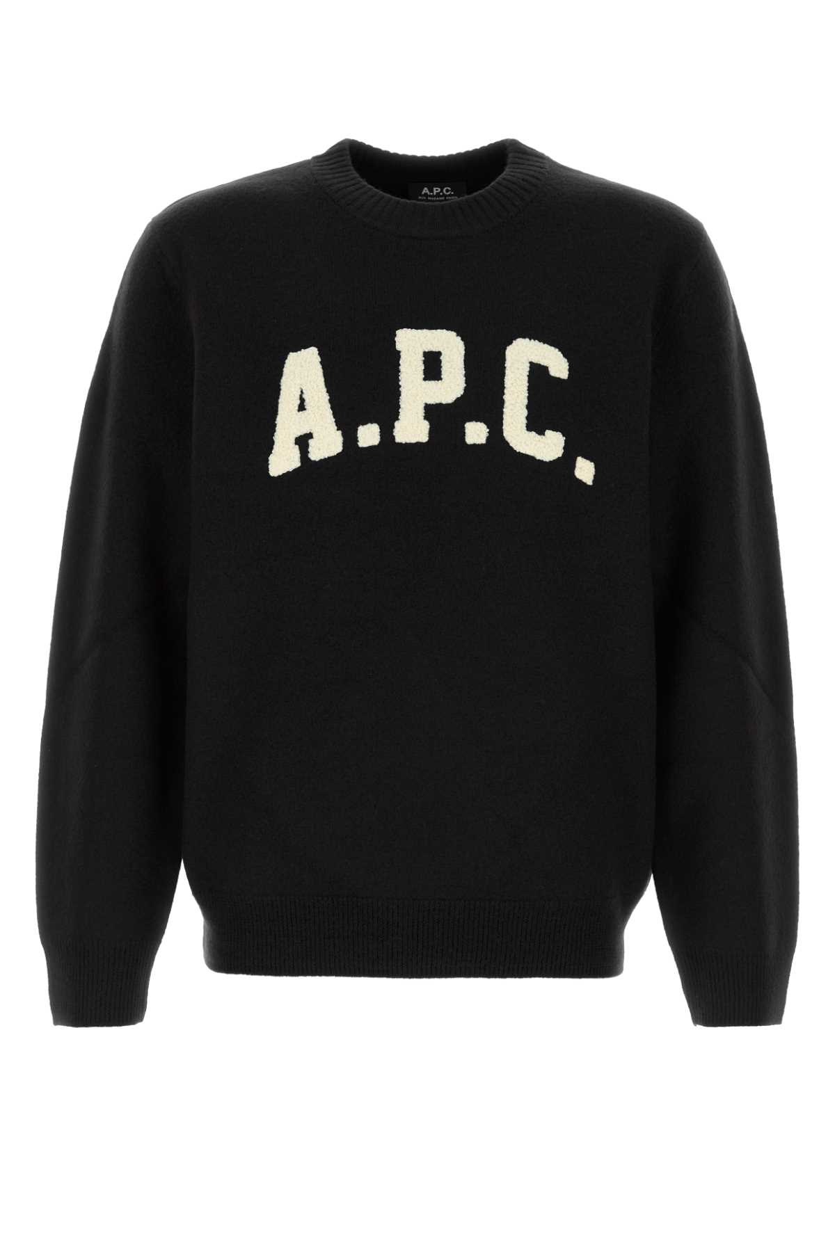 Apc A.p.c. Sweaters Black In Black
