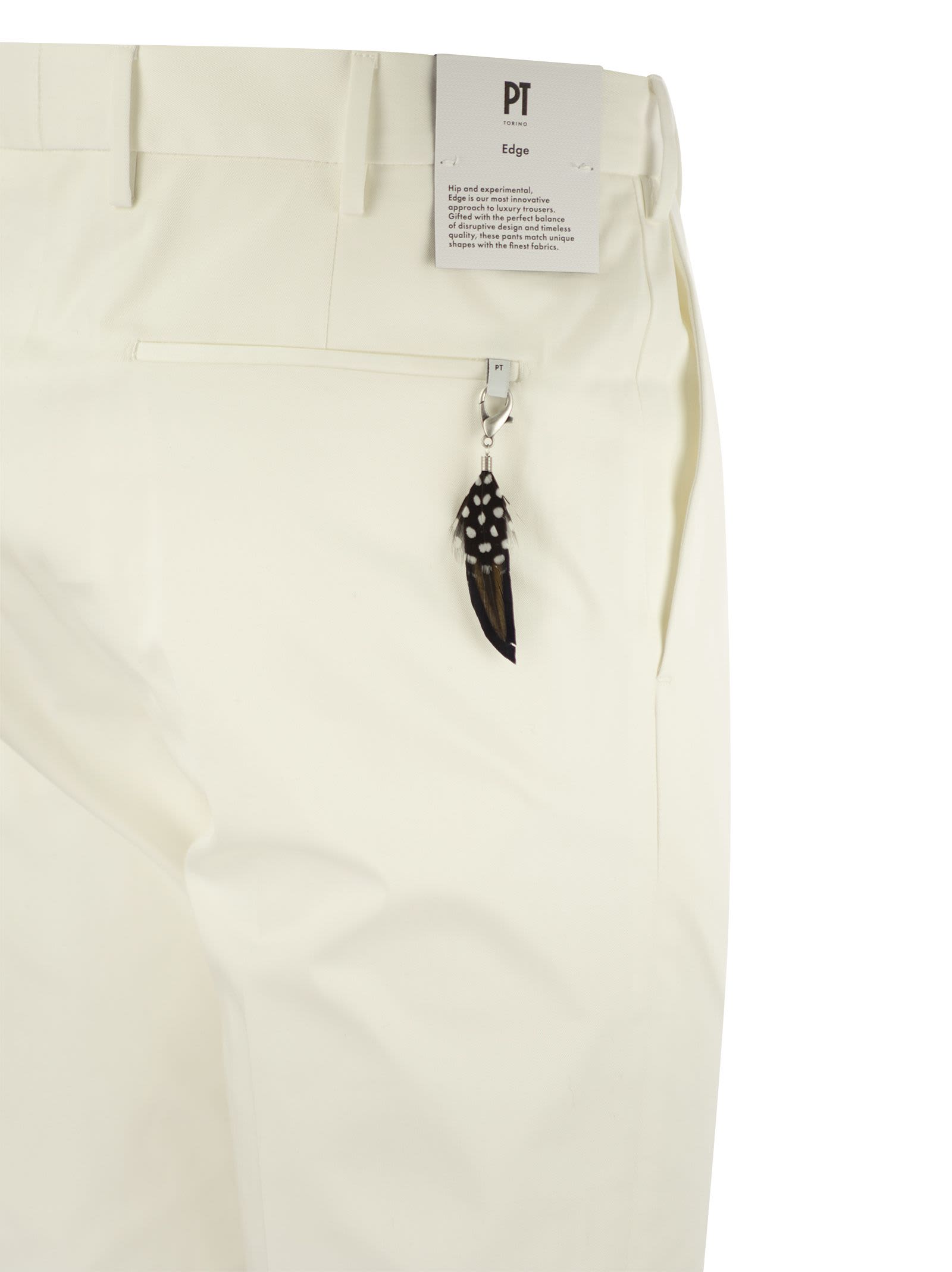 Shop Pt01 Dieci - Cotton Trousers In White