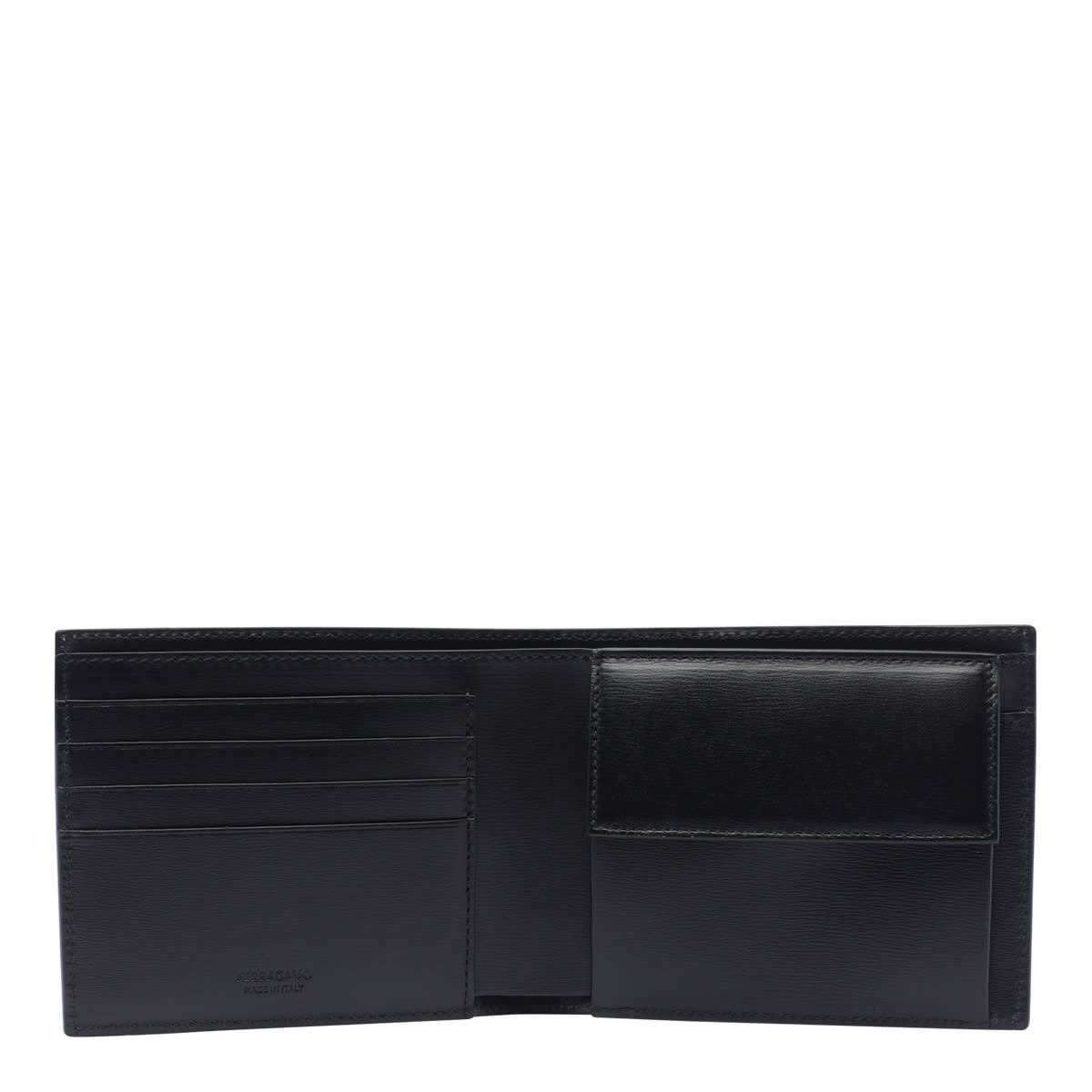 Shop Ferragamo Logo Wallet In Black