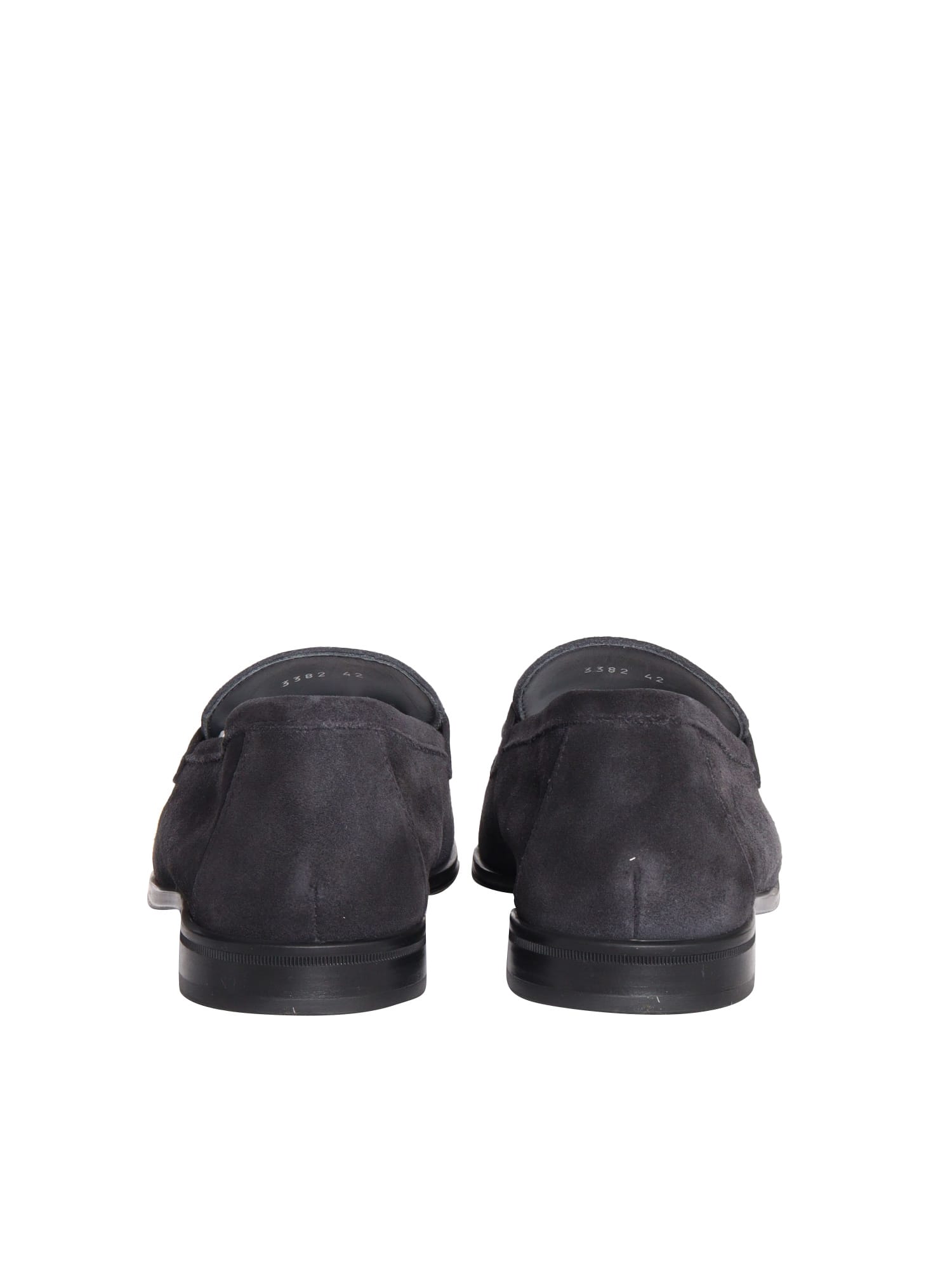 Doucal's Man Loafers Midnight Blue Size 10 Soft Leather In Blue
