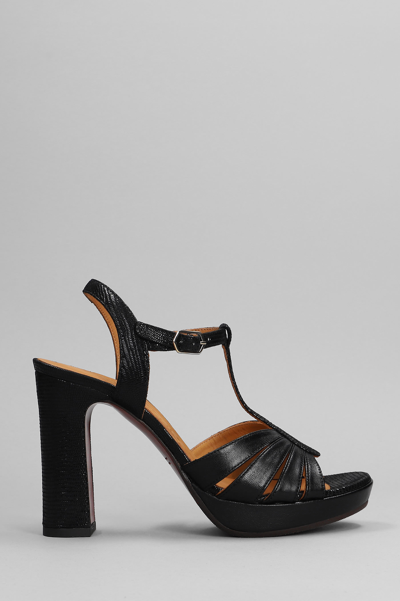 Chie Mihara Cafra Sandals In Black Leather