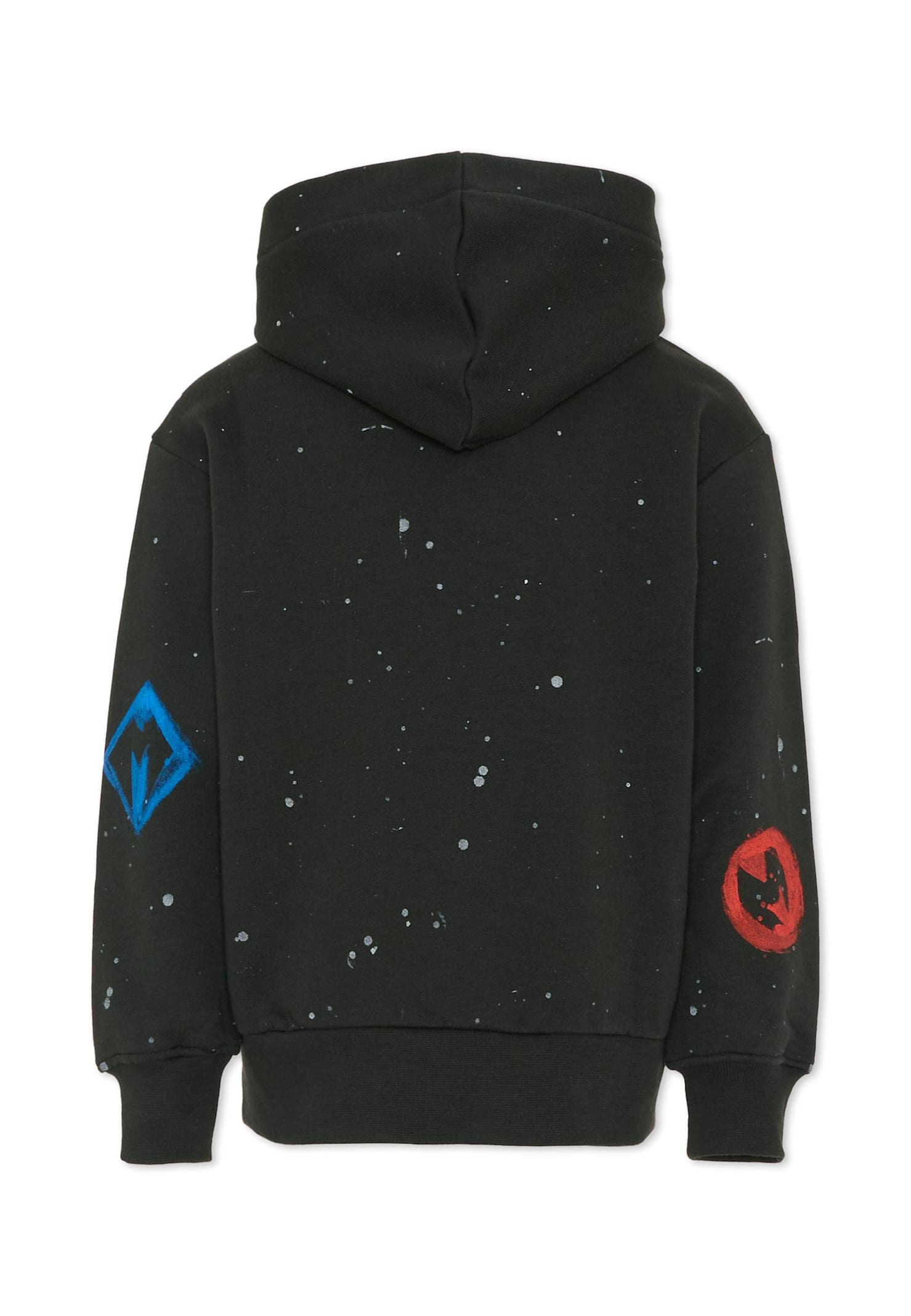 Msgm Black Sweatshirt For Boy With Logo In Black