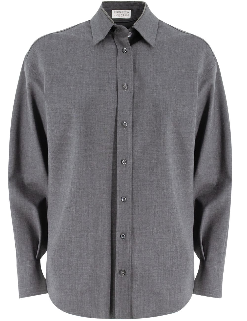 Shop Brunello Cucinelli Shirt In Grigio Lignite