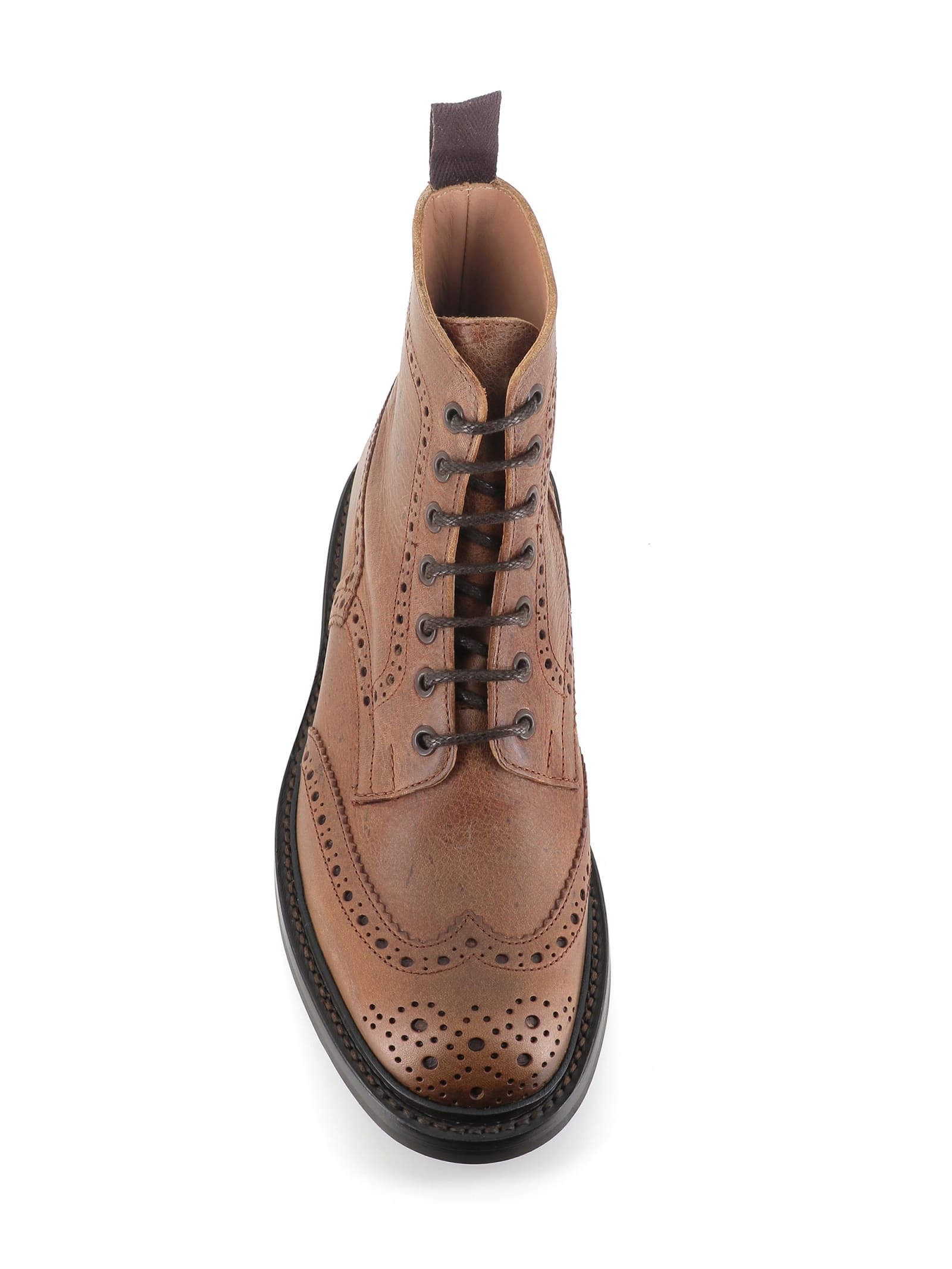 Shop Tricker's Lace-up Boot Stow In Cognac