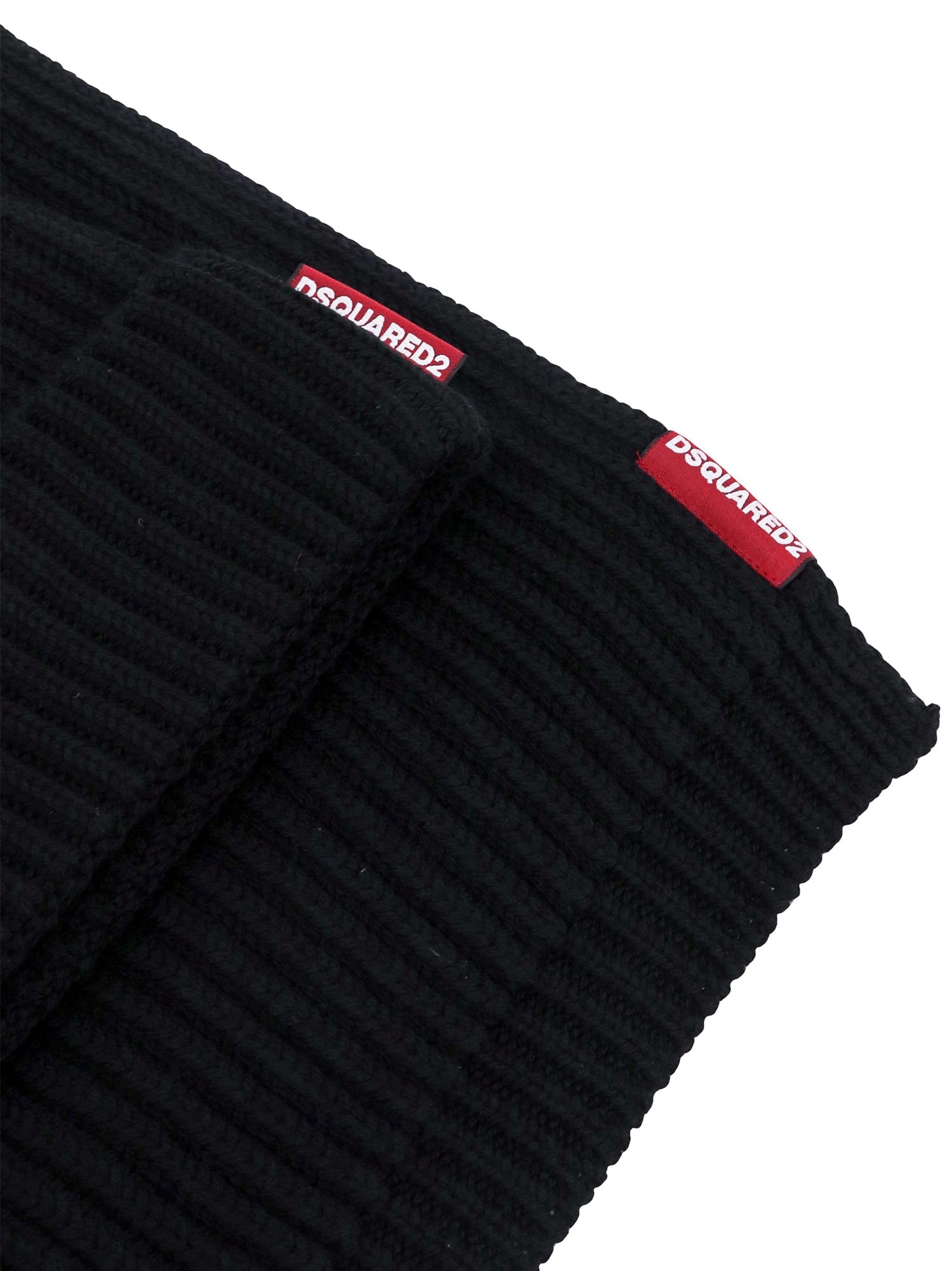 Dsquared2 Hat And Scarf Set In Black