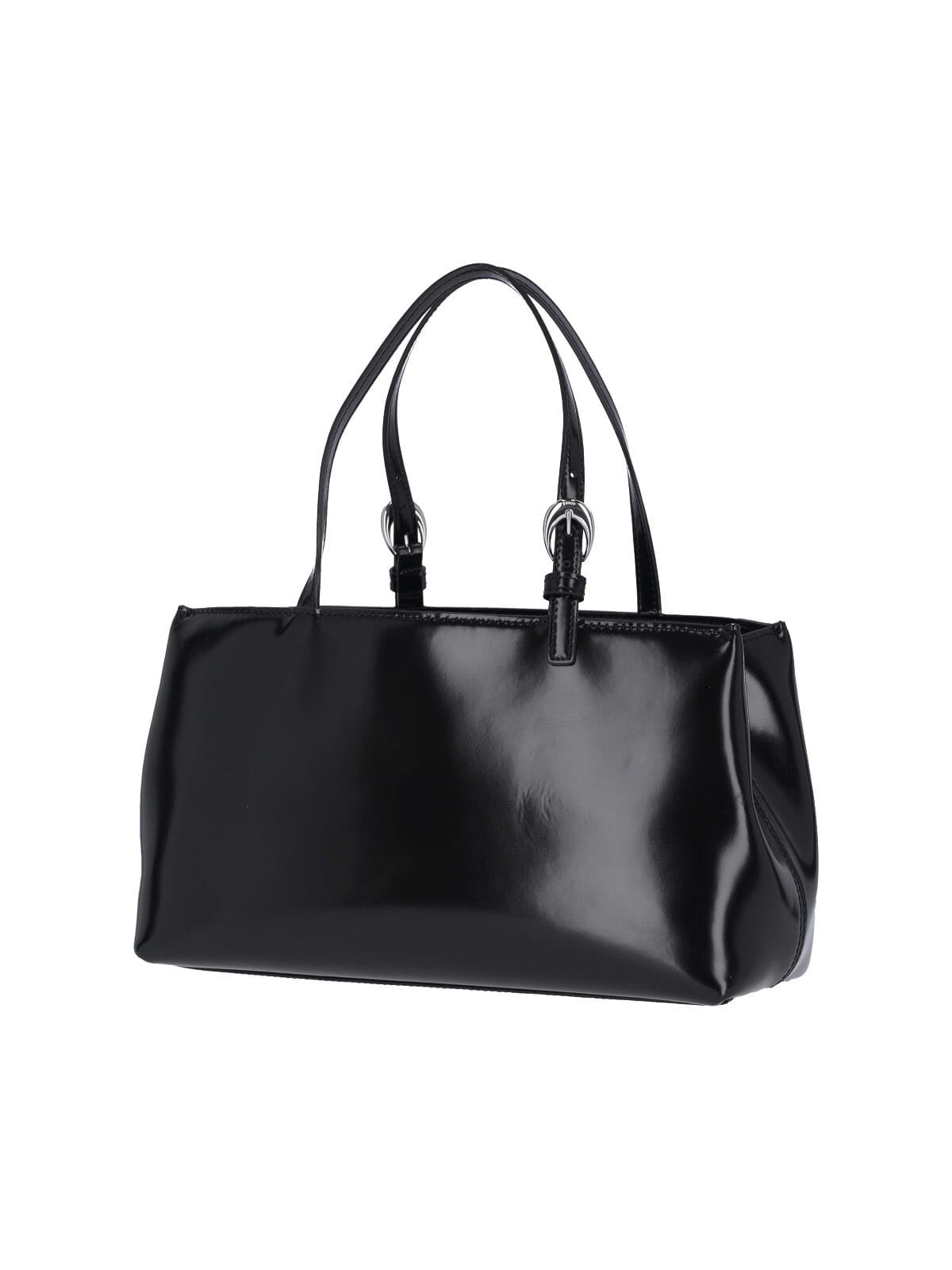 Shop Staud Brando Handbag In Black