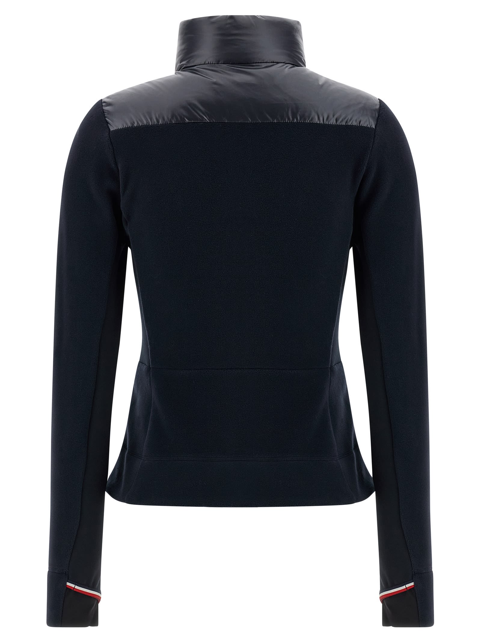 Moncler Padded Vest Sweatshirt In Blue