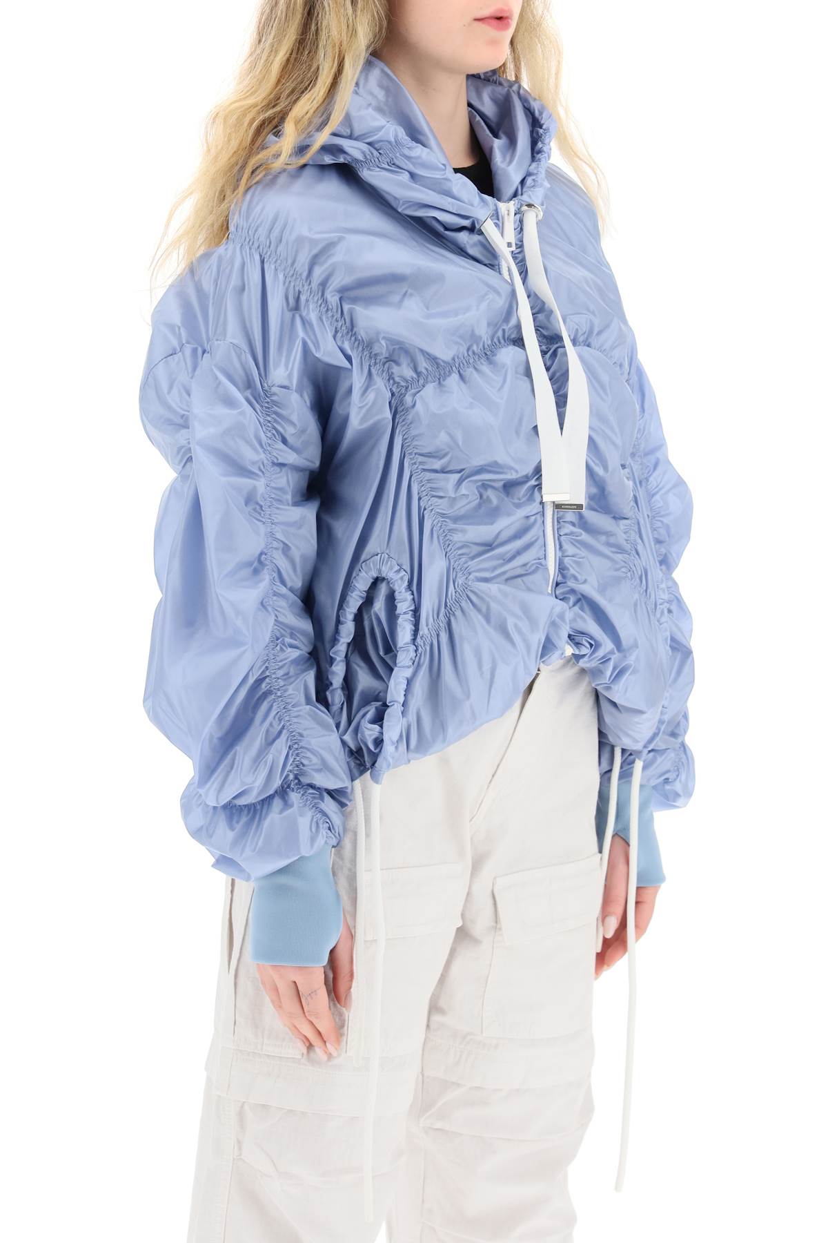 Shop Khrisjoy Cloud Light Windbreaker Jacket In Crystal Water (light Blue)