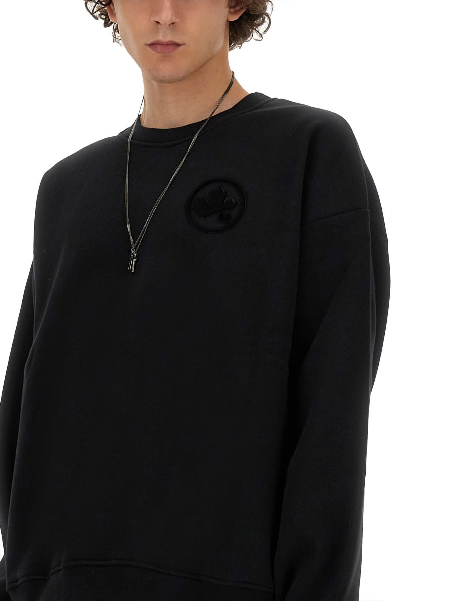Shop Dsquared2 Relax Fit Sweatshirt In Black