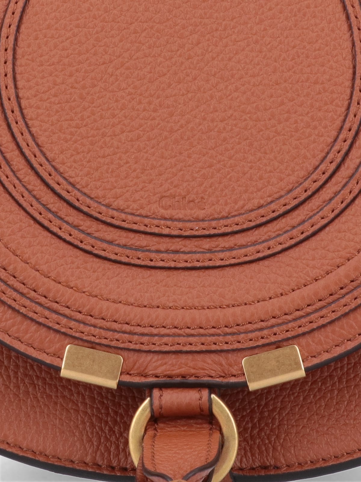 Shop Chloé Small Marcie Shoulder Bag In Brown