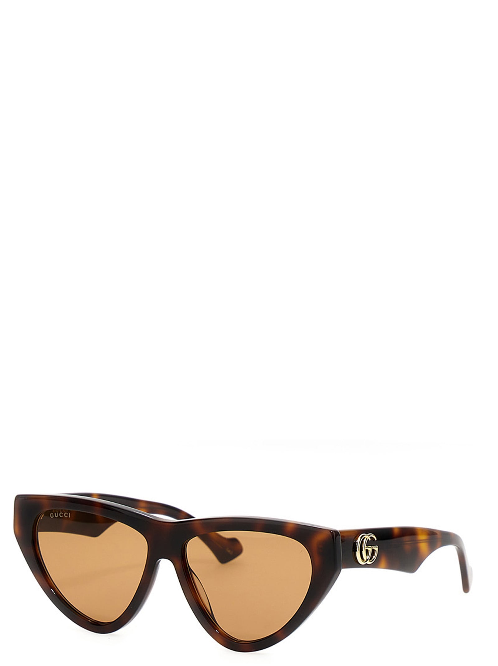 Gucci Bold Cat Eye Sunglasses With Tortoiseshell In Brown