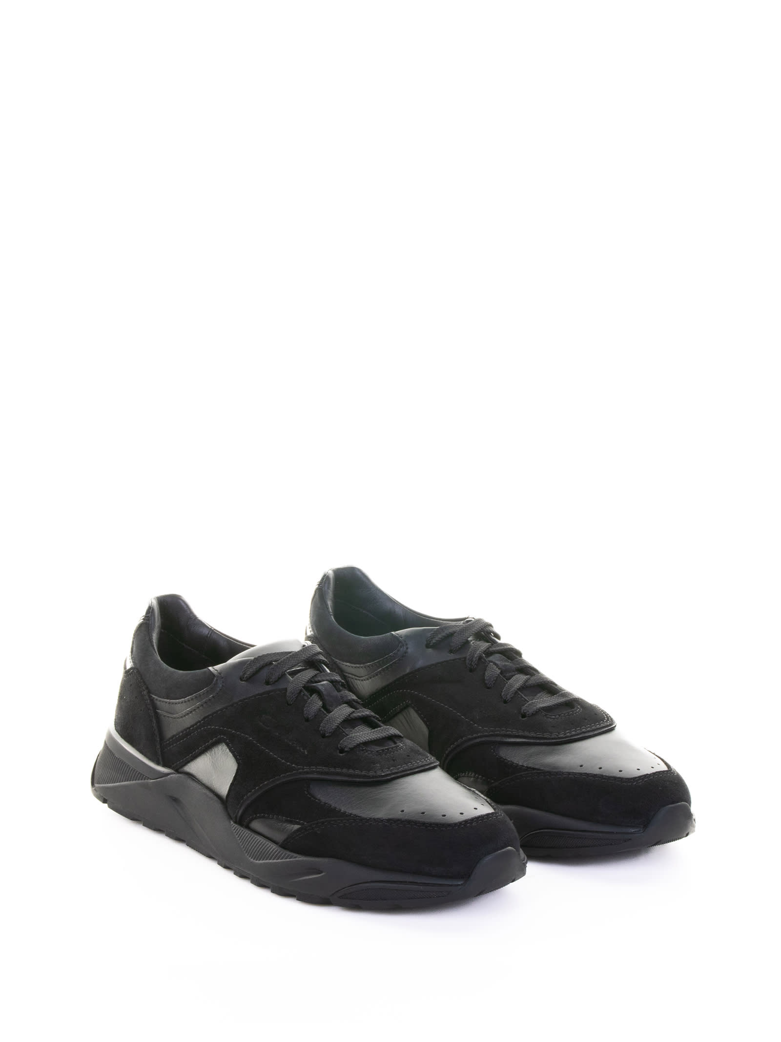 Santoni Sneakers Black In Black