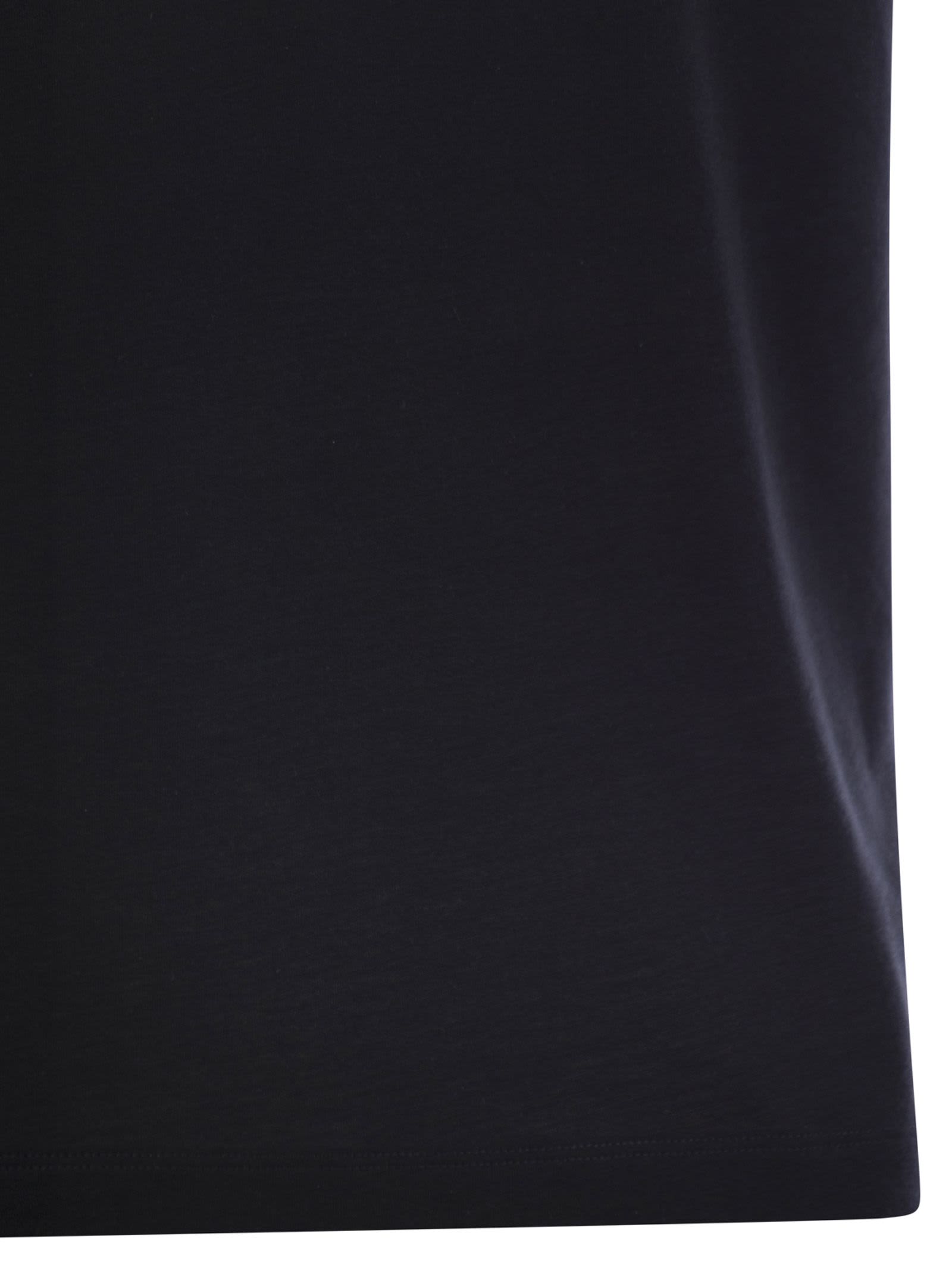 Majestic Short-sleeved T-shirt In Lyocell And Cotton