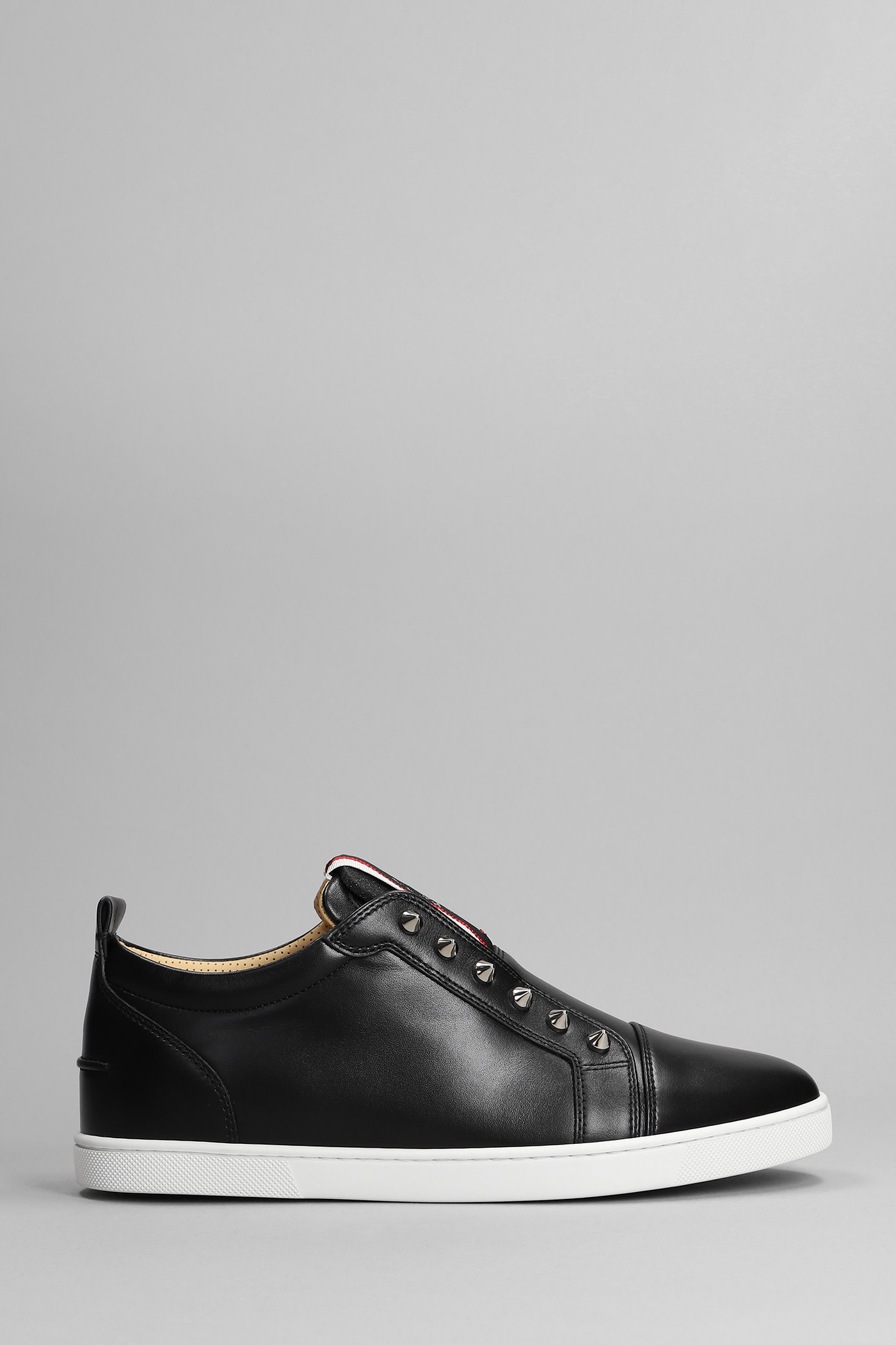 Christian Louboutin F.a.v. Fique Sneakers In Black Leather