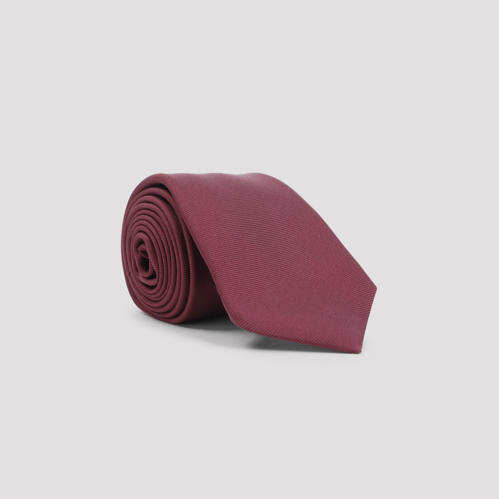 Shop Kiton Silk Tie In Bordeaux