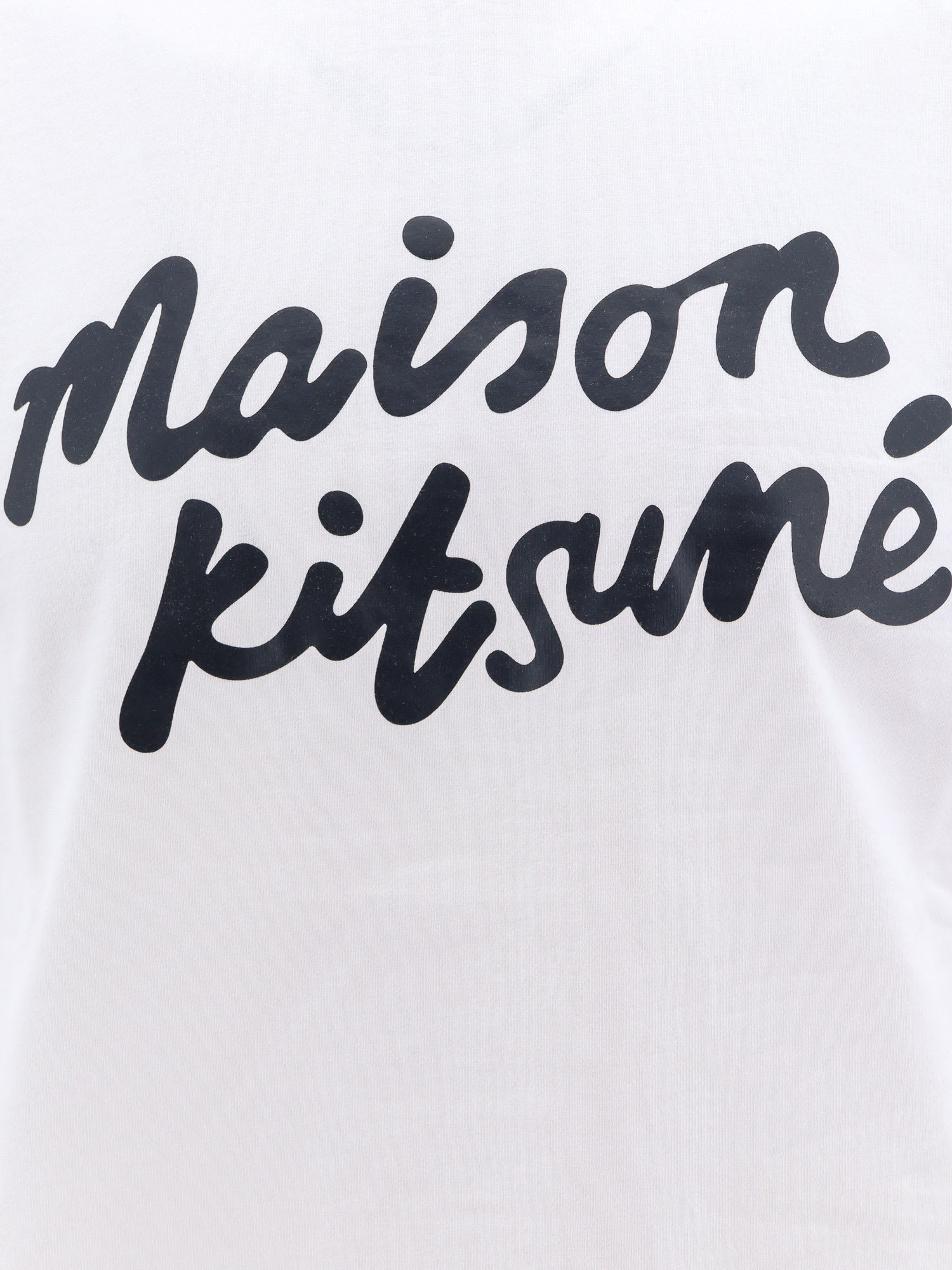 Shop Maison Kitsuné T-shirt In White/black