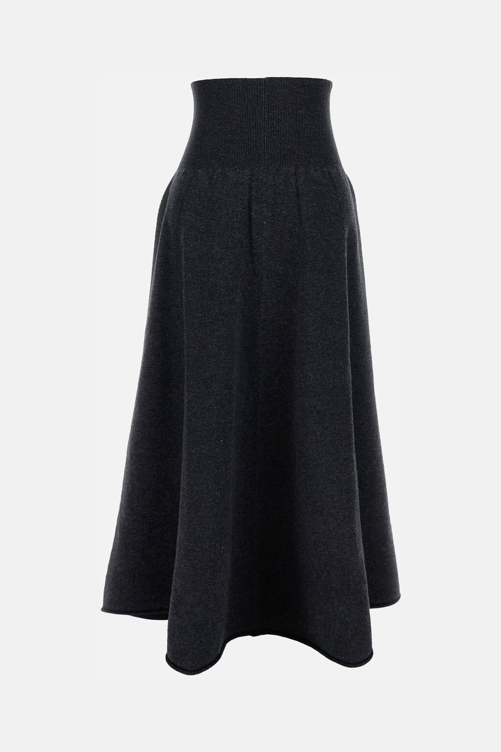 Extreme Cashmere High-waist Midi Skirt In Black