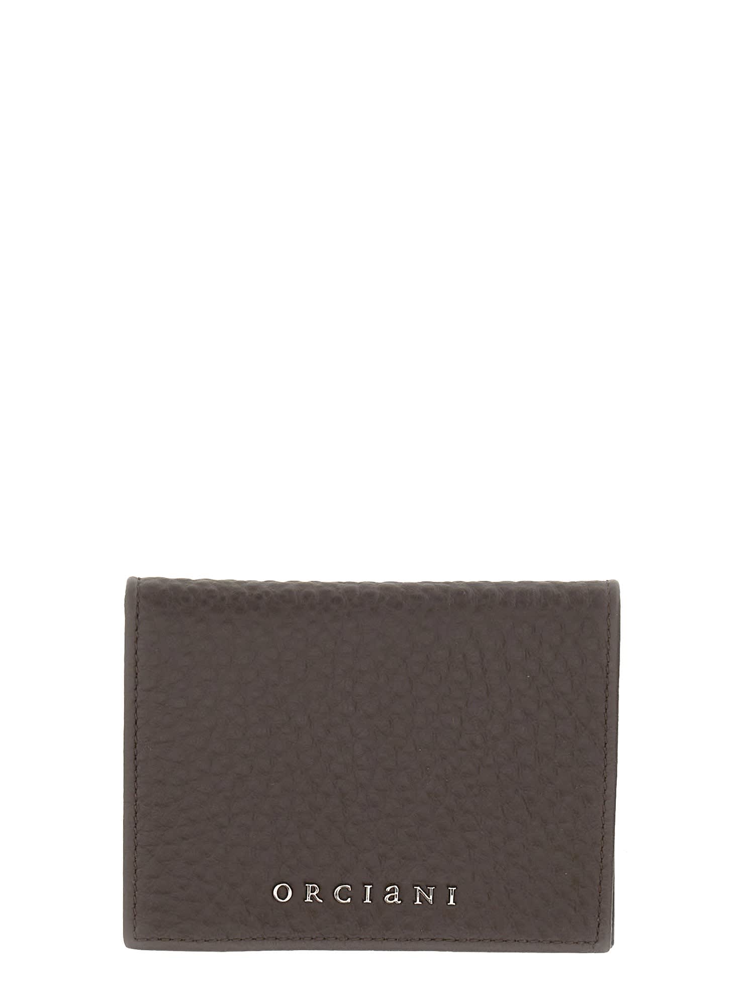 Orciani Soft Leather Wallet In Brown