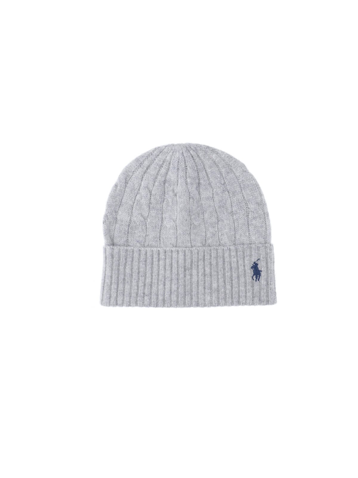 Polo Ralph Lauren Logo Beanie In Gray