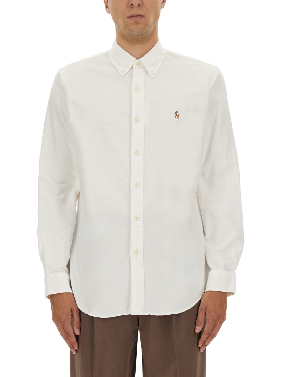 Polo Ralph Lauren Oxford Custom Shirt In White