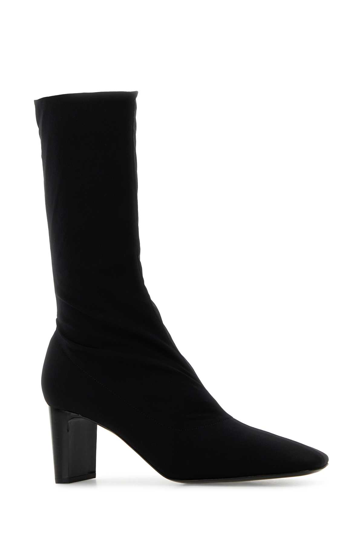The Row Felice Ankle Boots Block Heel In Black