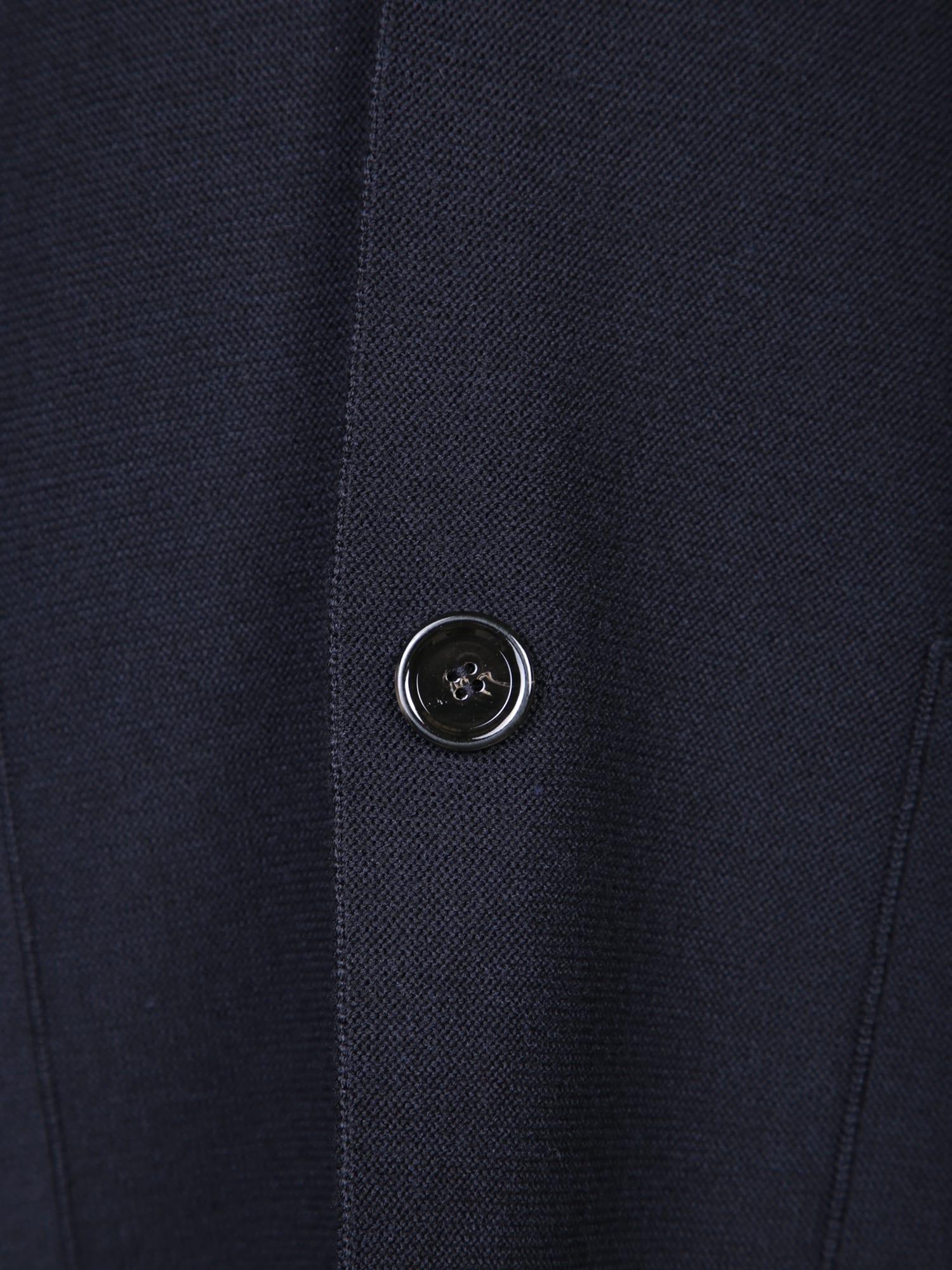 Shop Lardini Wool And Silk Blue Cardigan