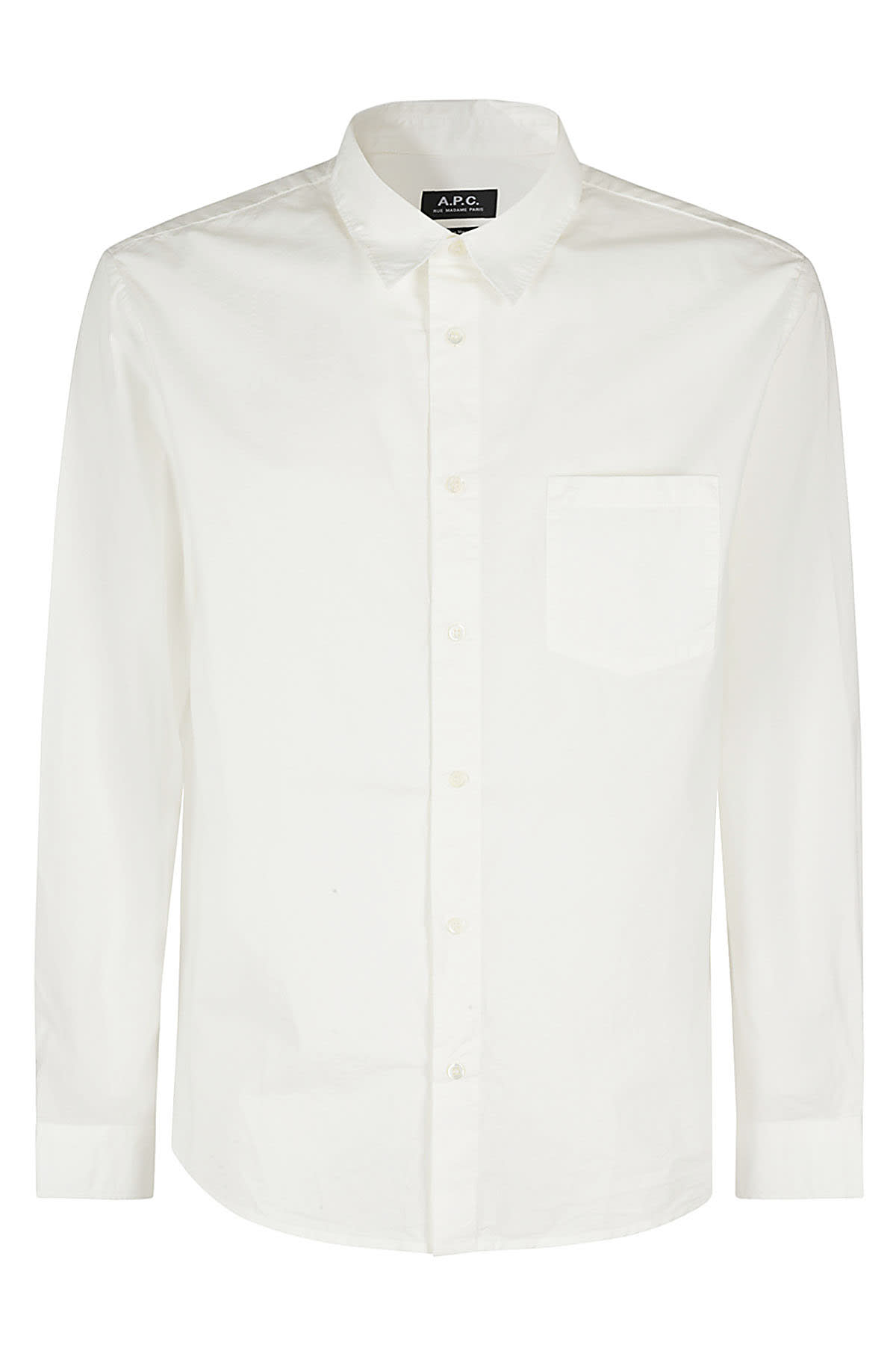 Apc Chemise Clement In Aab White