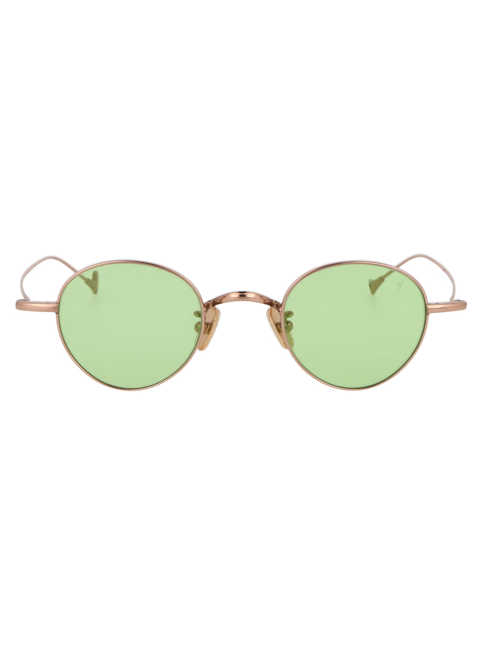 Shop Eyepetizer Clint Sunglasses In C.9-1 Rose Gold