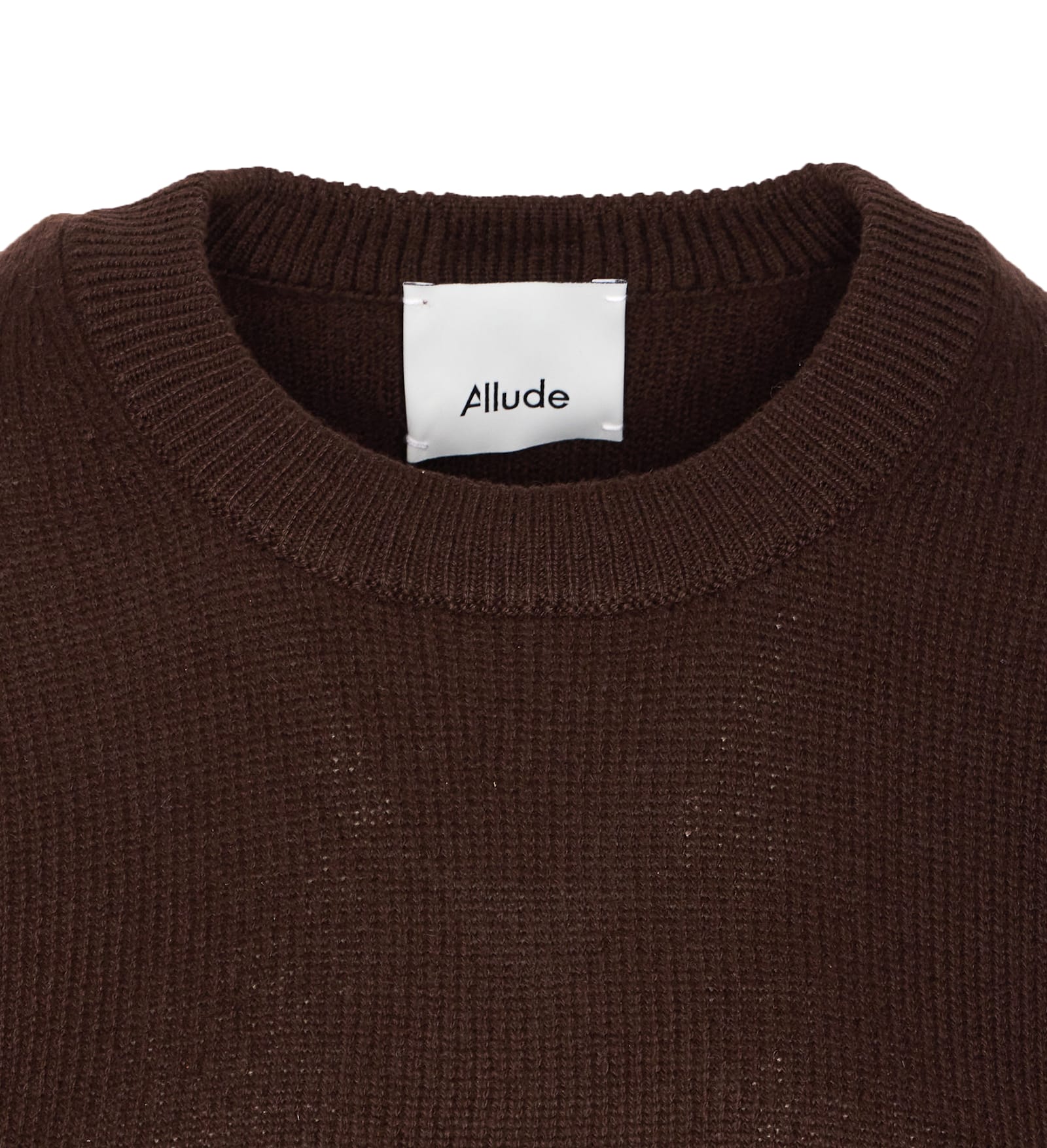 Allude Crewneck Sweater In Brown