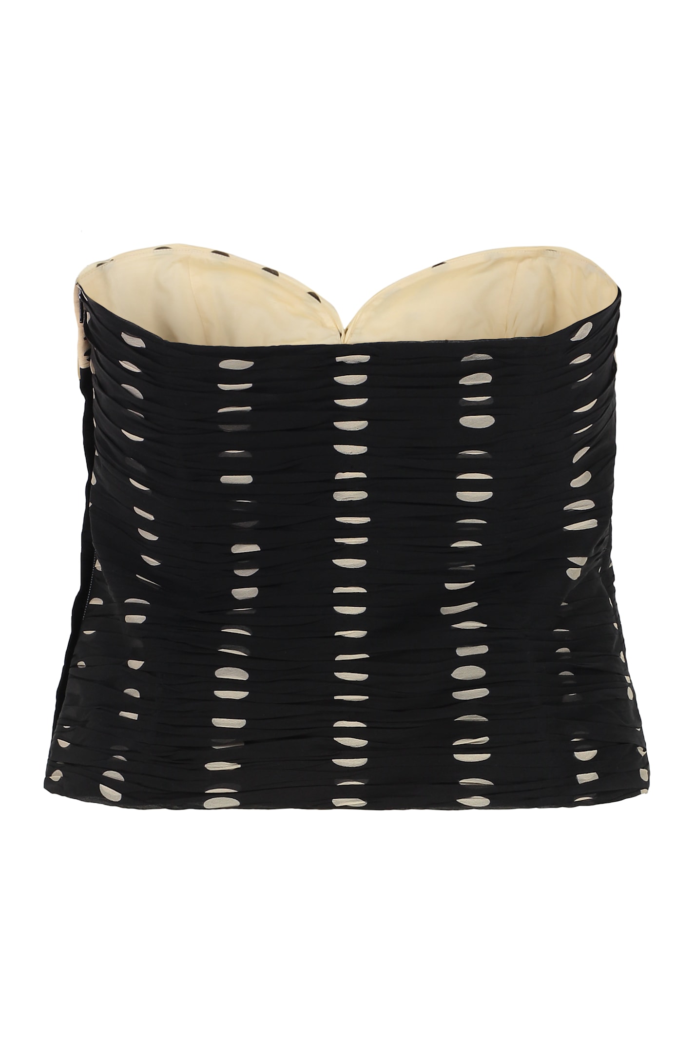 Shop Valentino Plusdepois Print Chiffon Top In Ivory