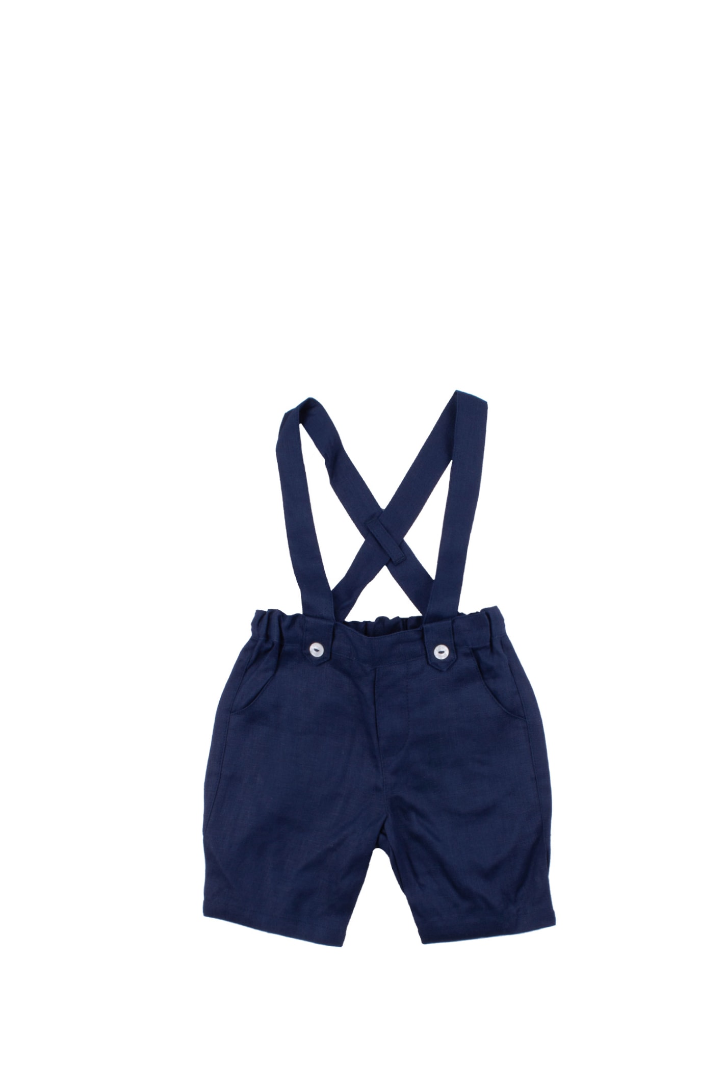 Shop Tartine Et Chocolat Linen Pants In Blue