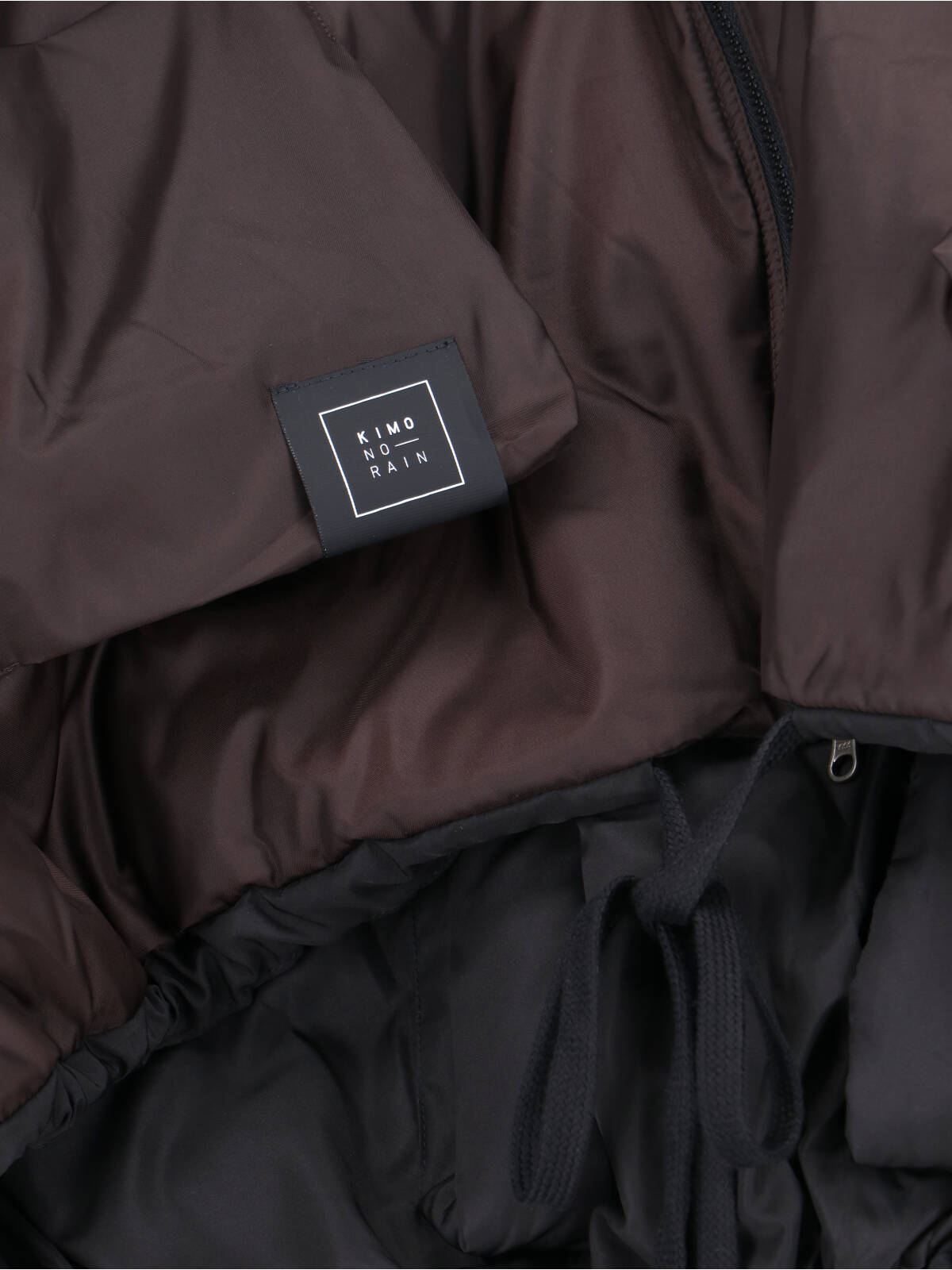 Kimonorain Reversible Waterproof Jacket In Black