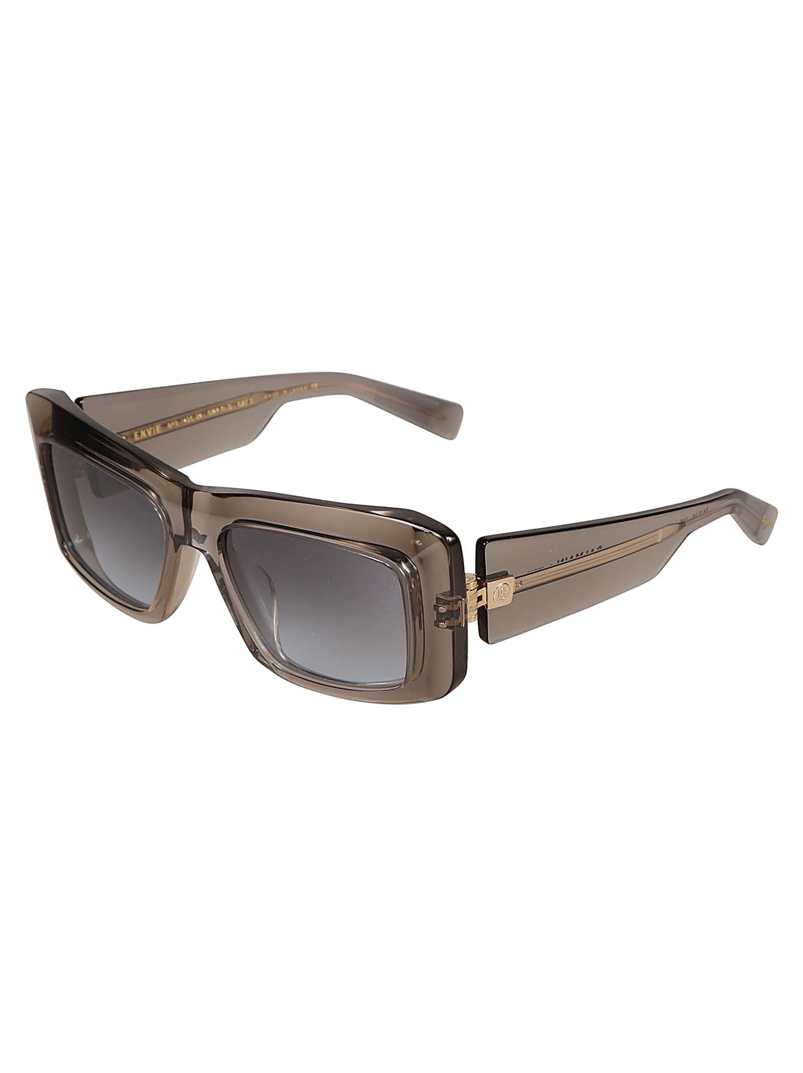 Shop Balmain Envie Sunglasses Sunglasses In Grey/gold