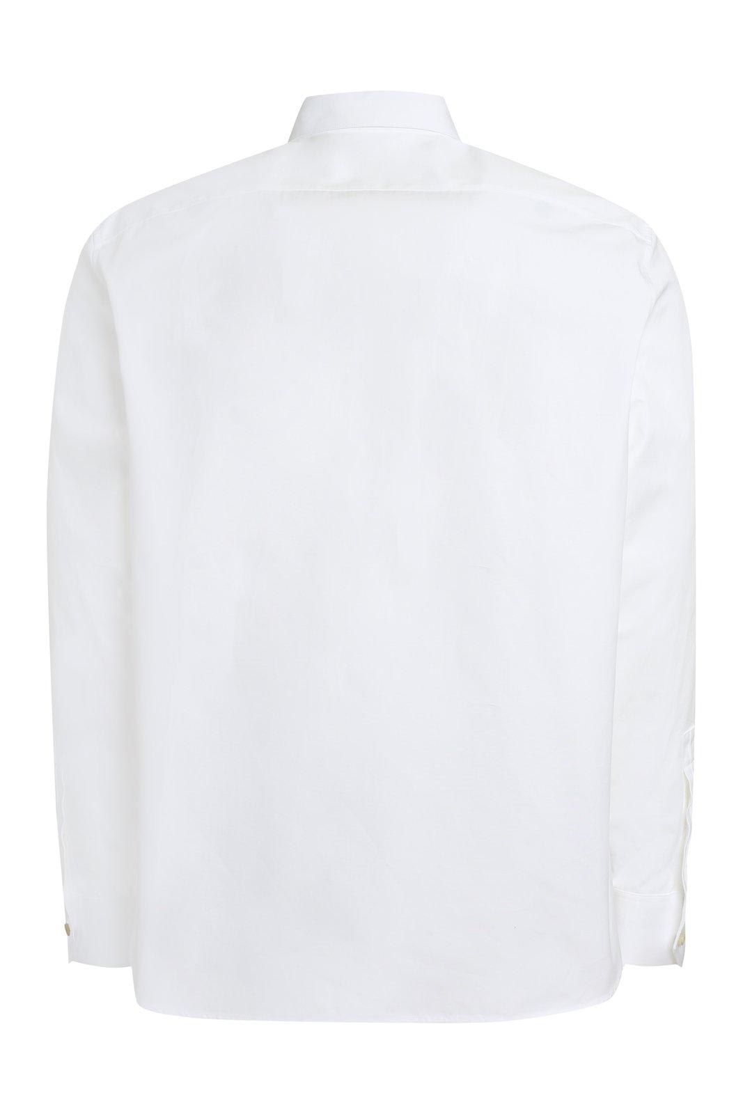 Shop Saint Laurent Straight Hem Buttoned Shirt