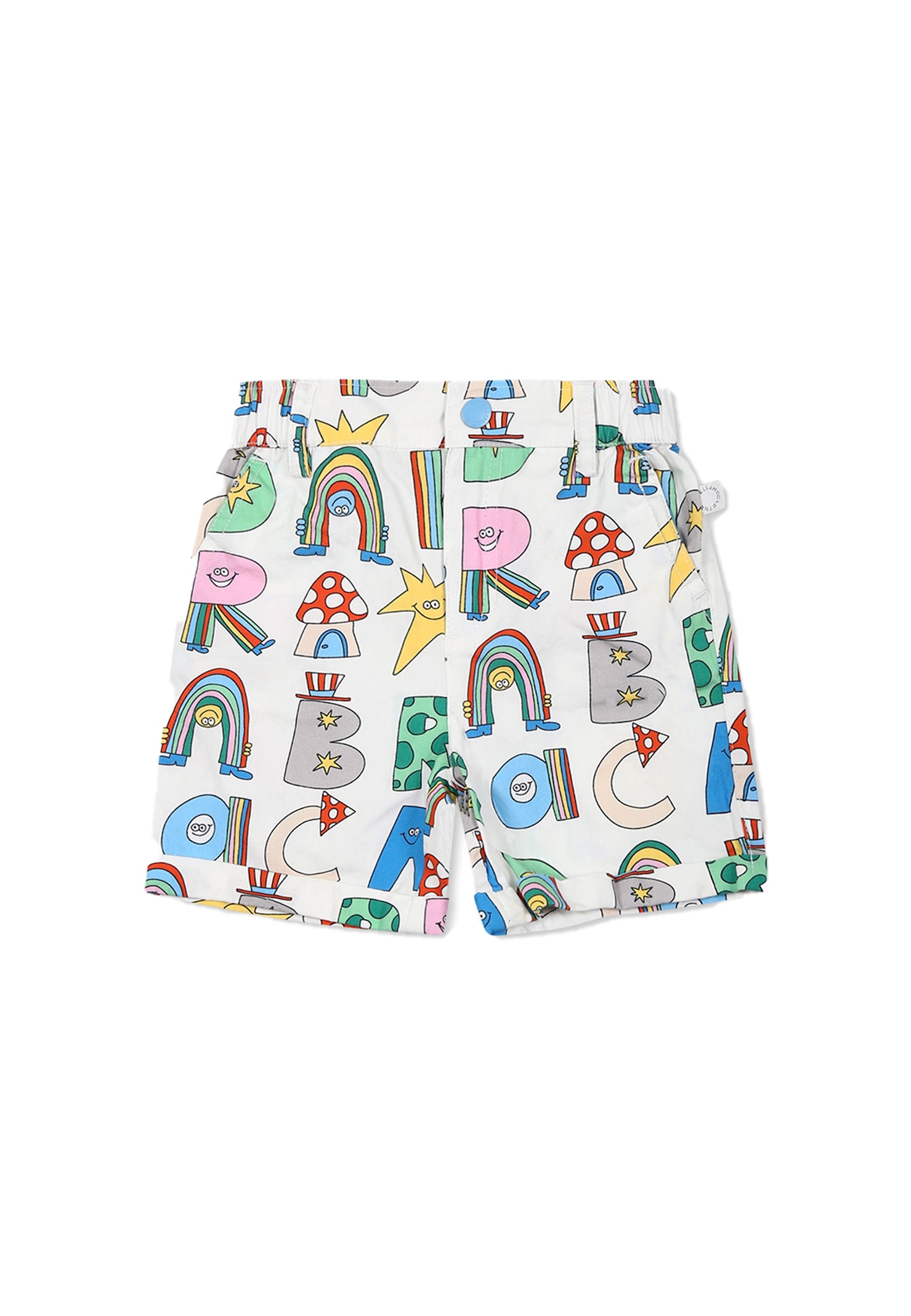 Stella Mccartney White Shirt For Baby Boy With Writing In White