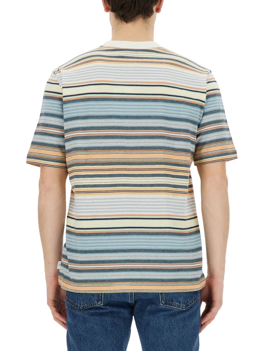 Shop Ps By Paul Smith Striped T-shirt In Multicolour