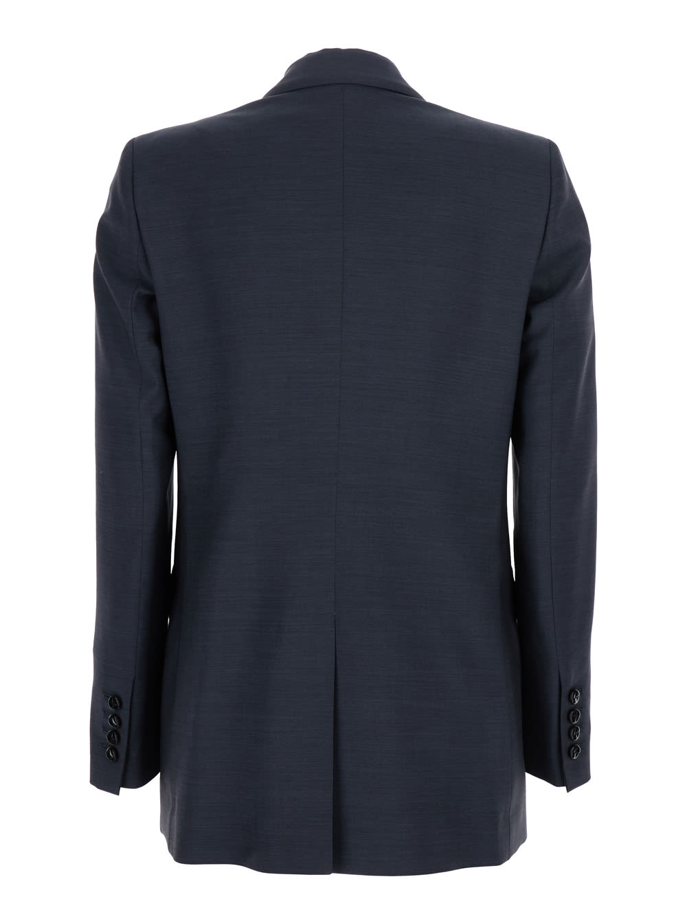 Blazé Milano Aile Blue Double-breasted Jacket With Peak Revers In Wool Blend Woman In Blu