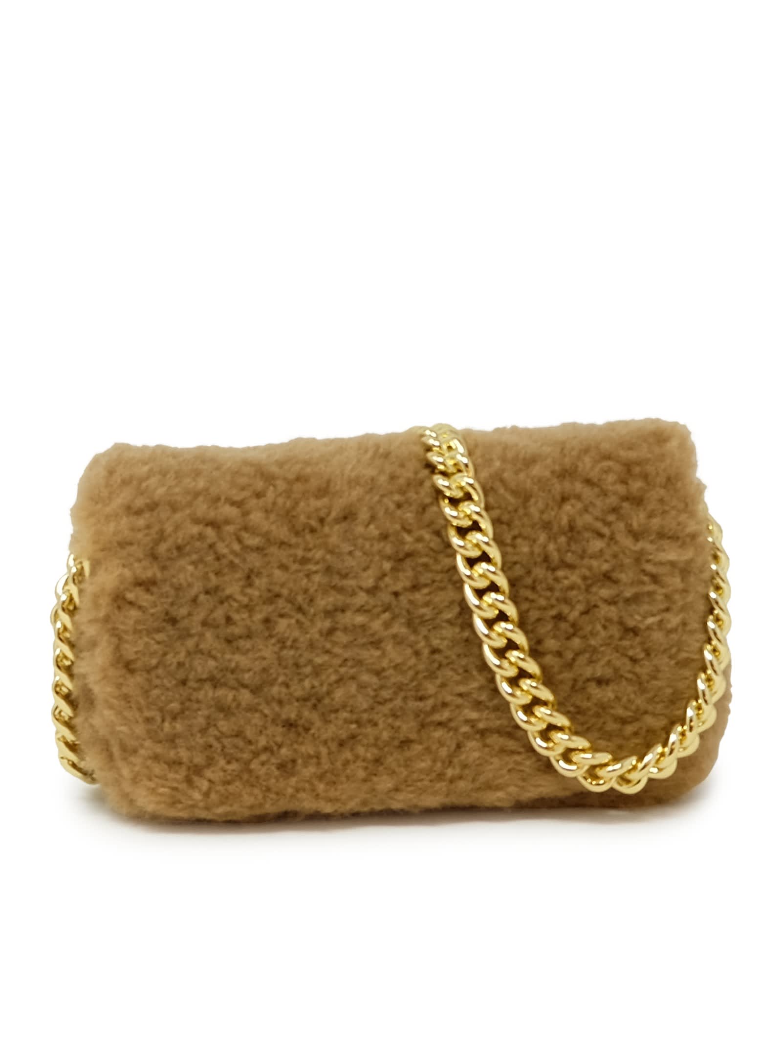 Shop Marc Jacobs Camel Synthetic Fur The Mini Bag