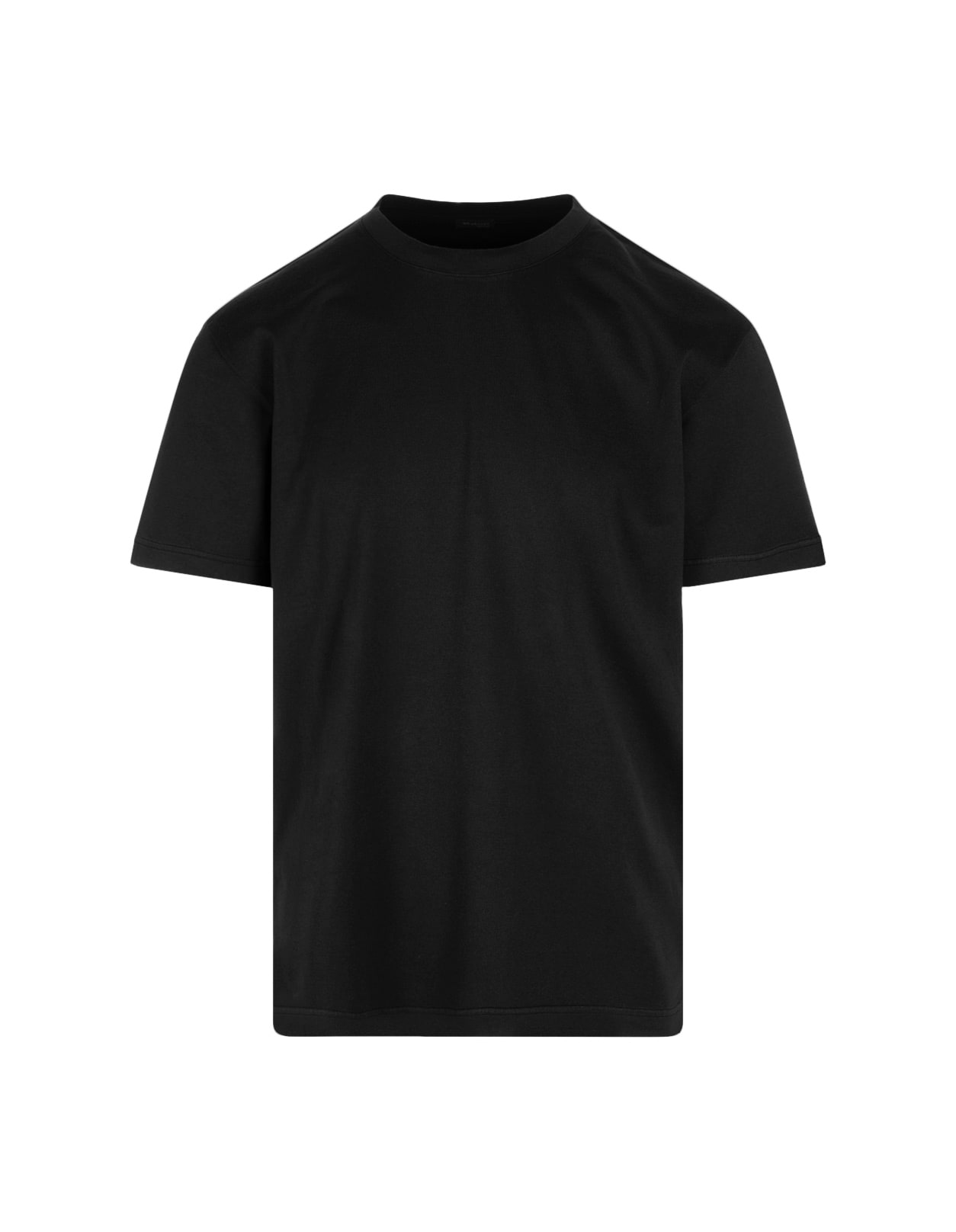 Kiton Black Classic T-shirt With Back Logo