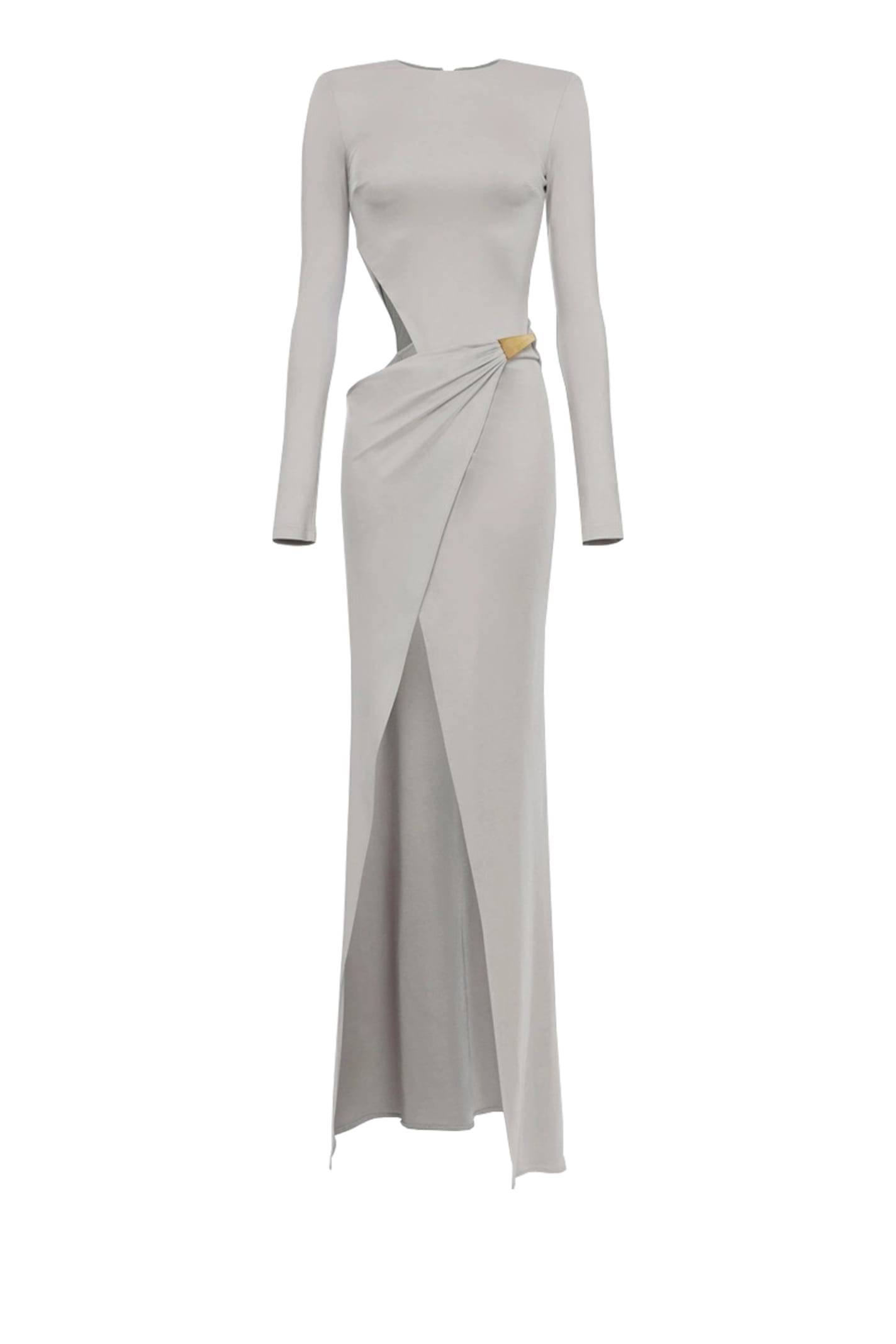 Shop Elisabetta Franchi Dress In Grey