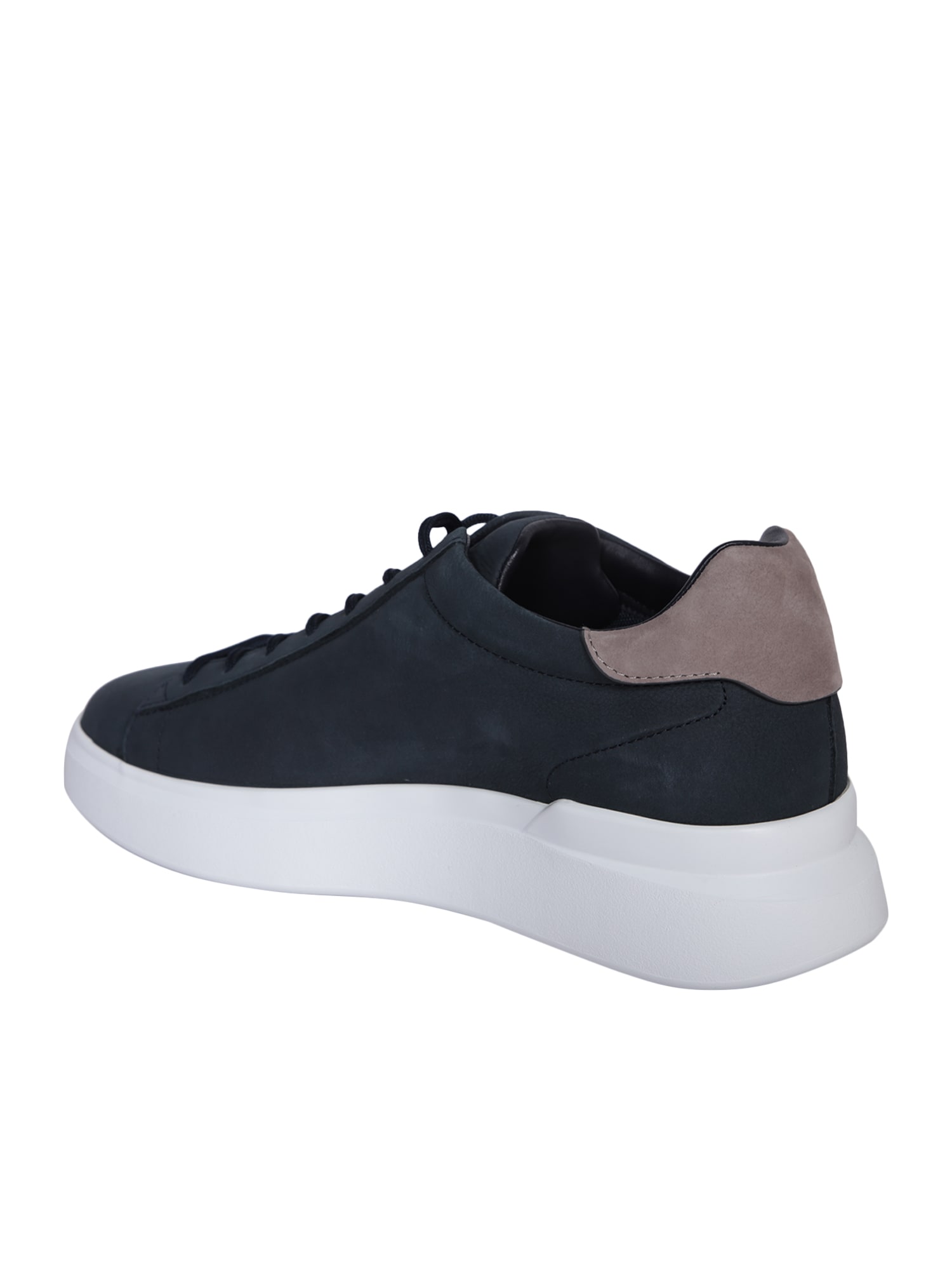 Shop Hogan H Slash Blue And Taupe Sneakers