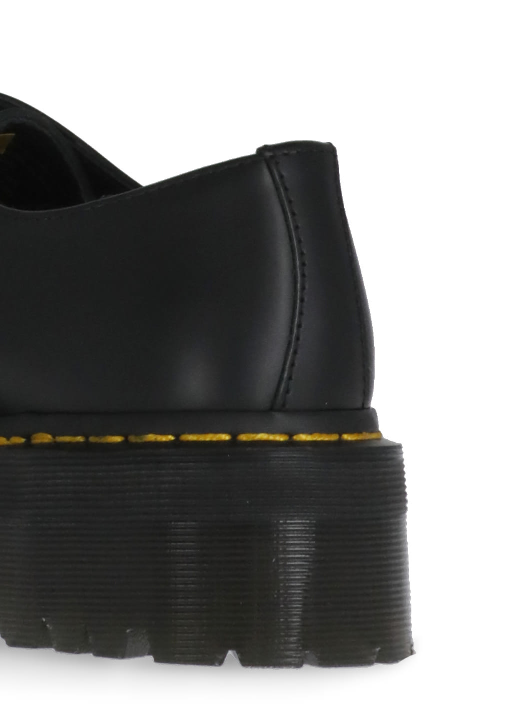 Dr. Martens 1461 Quad Platform Leather Shoes In Black