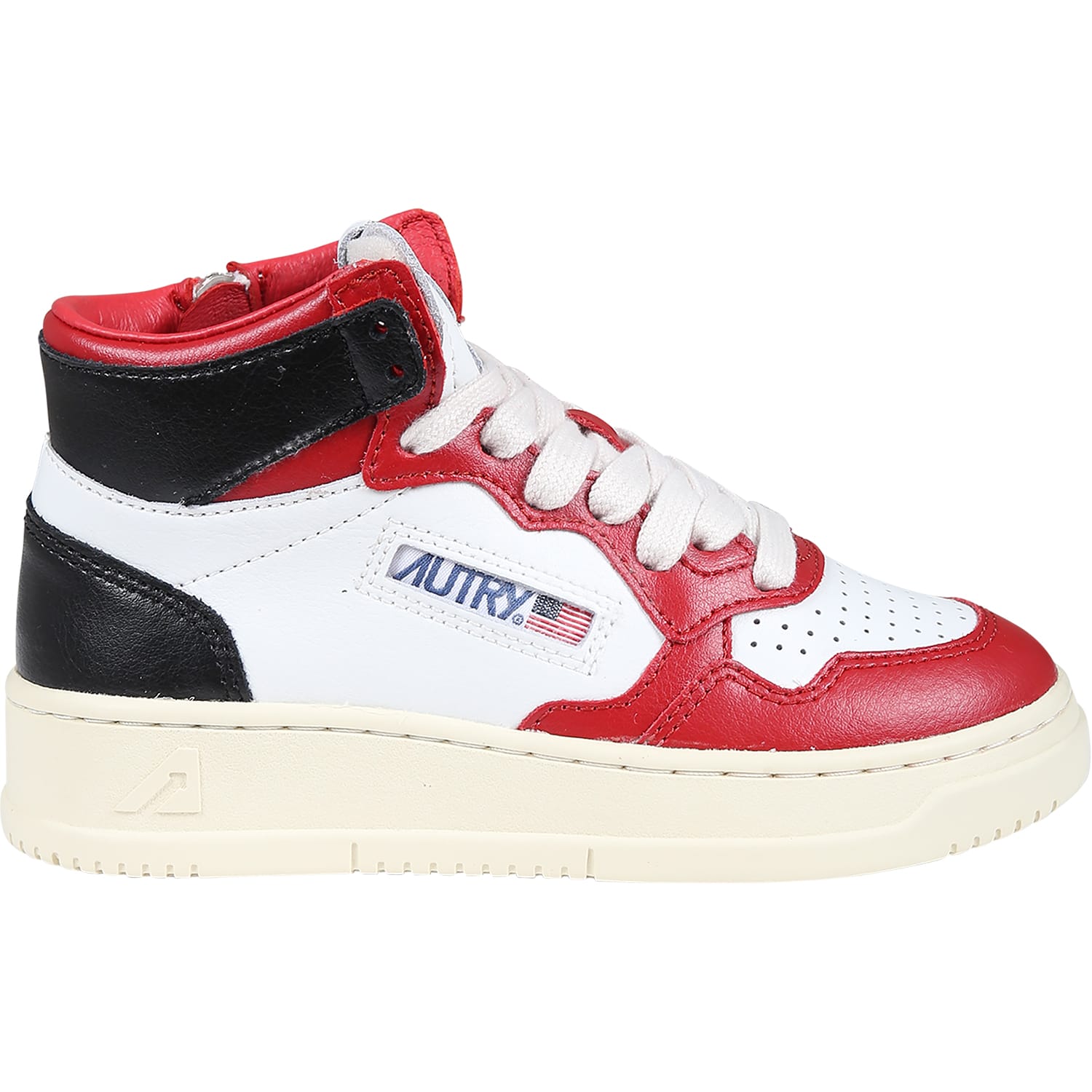 Shop Autry Red Sneakers For Kids With Logo In Black/red