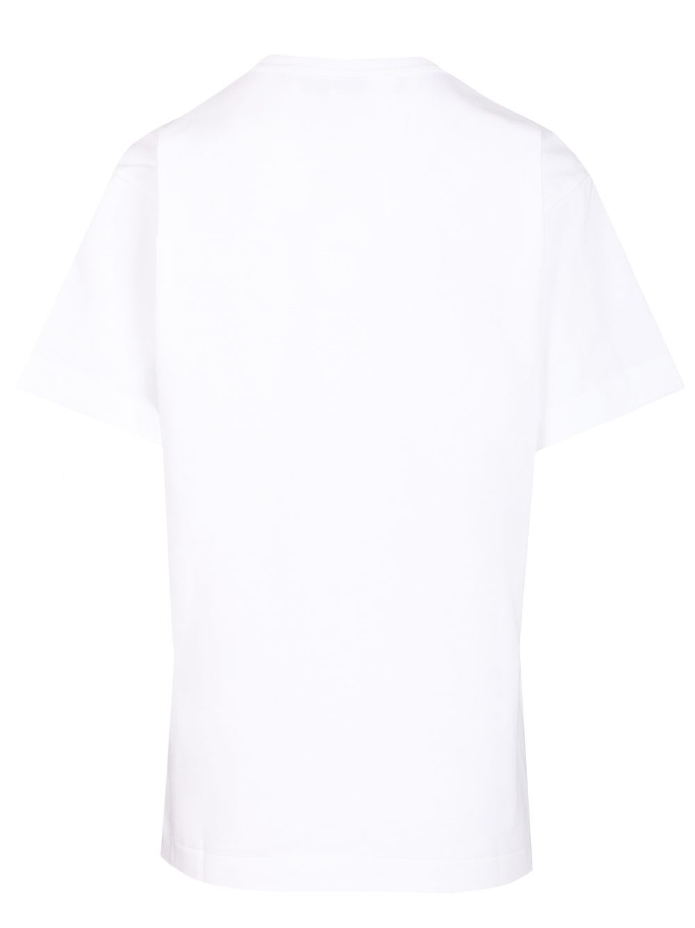 Comme Des Garçons Play T-shirt Rhinestone Red Heart