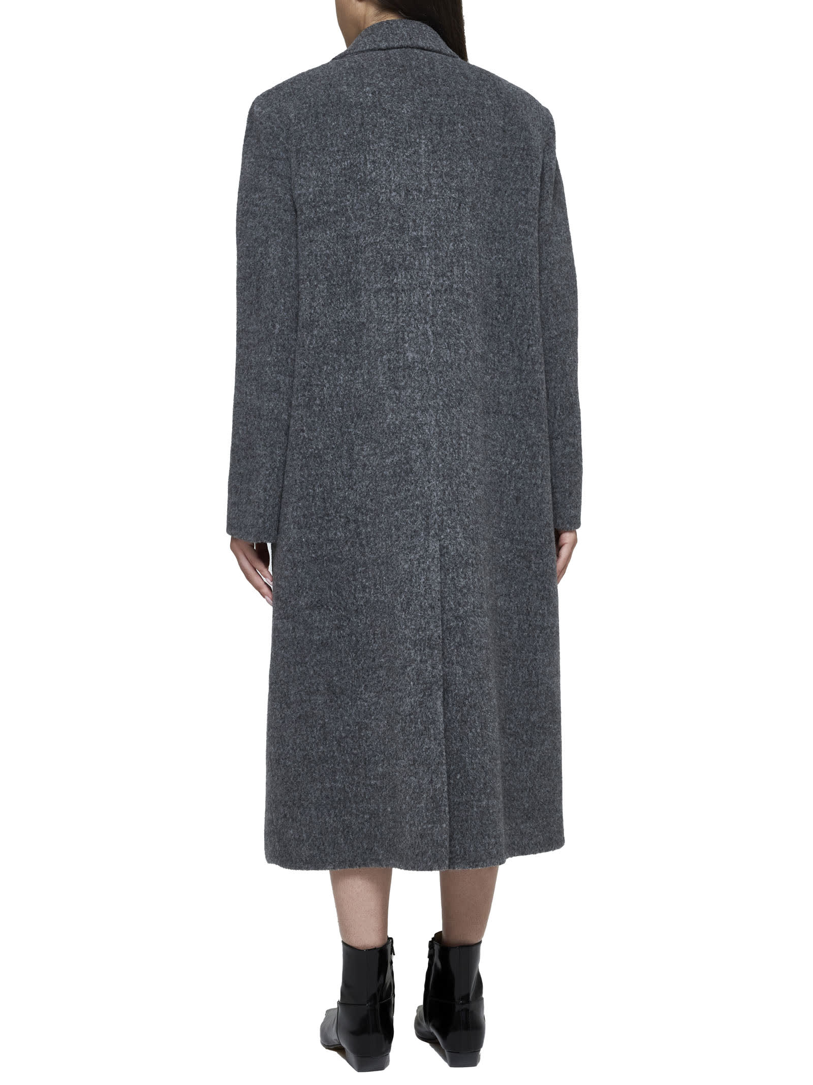 Shop Jil Sander Coat In Shadow