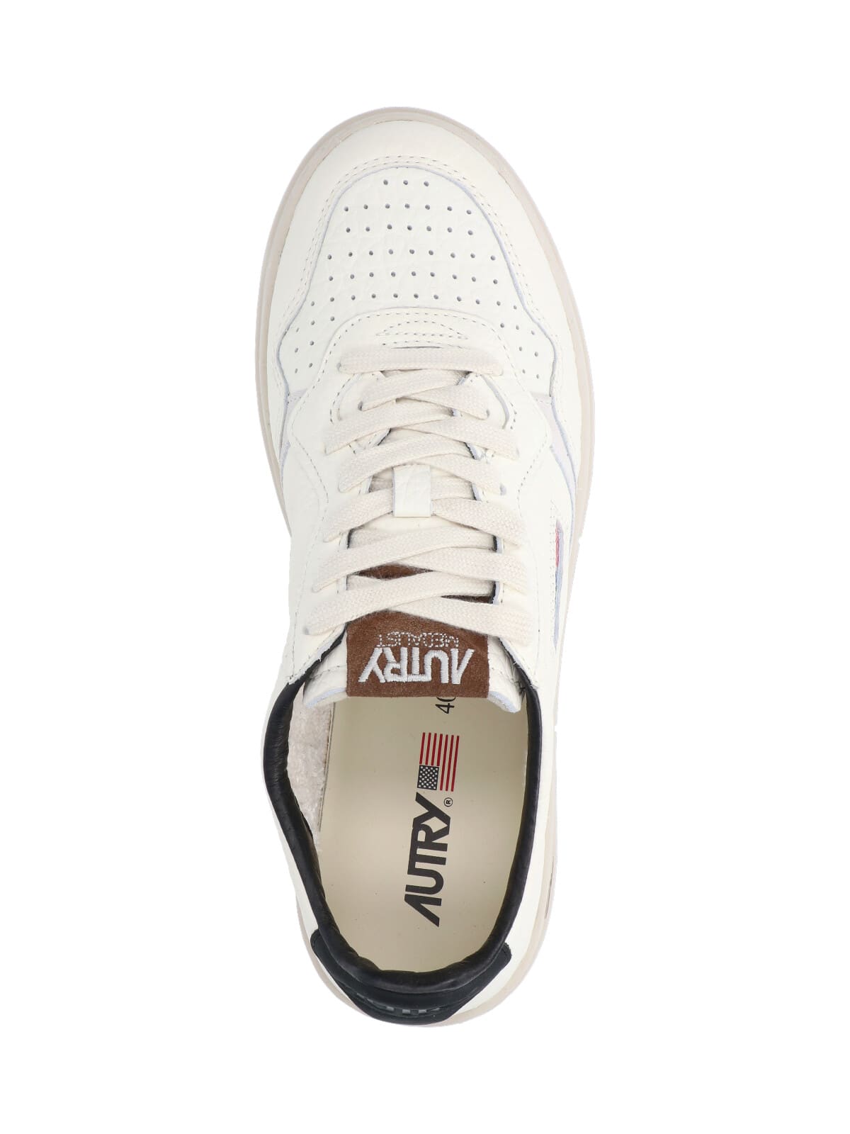 Autry Medalist Leather Low-top Sneakers In White