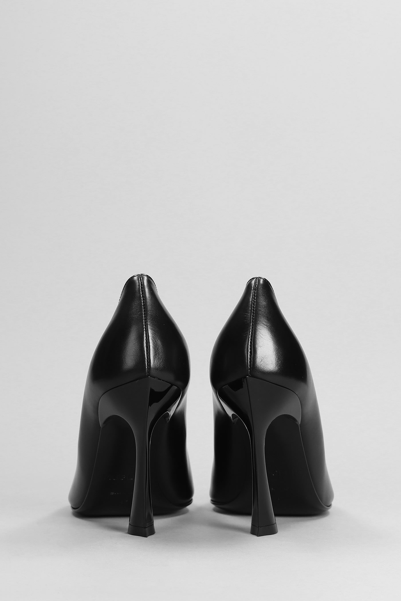 Shop Mugler Pumps In Black Leather